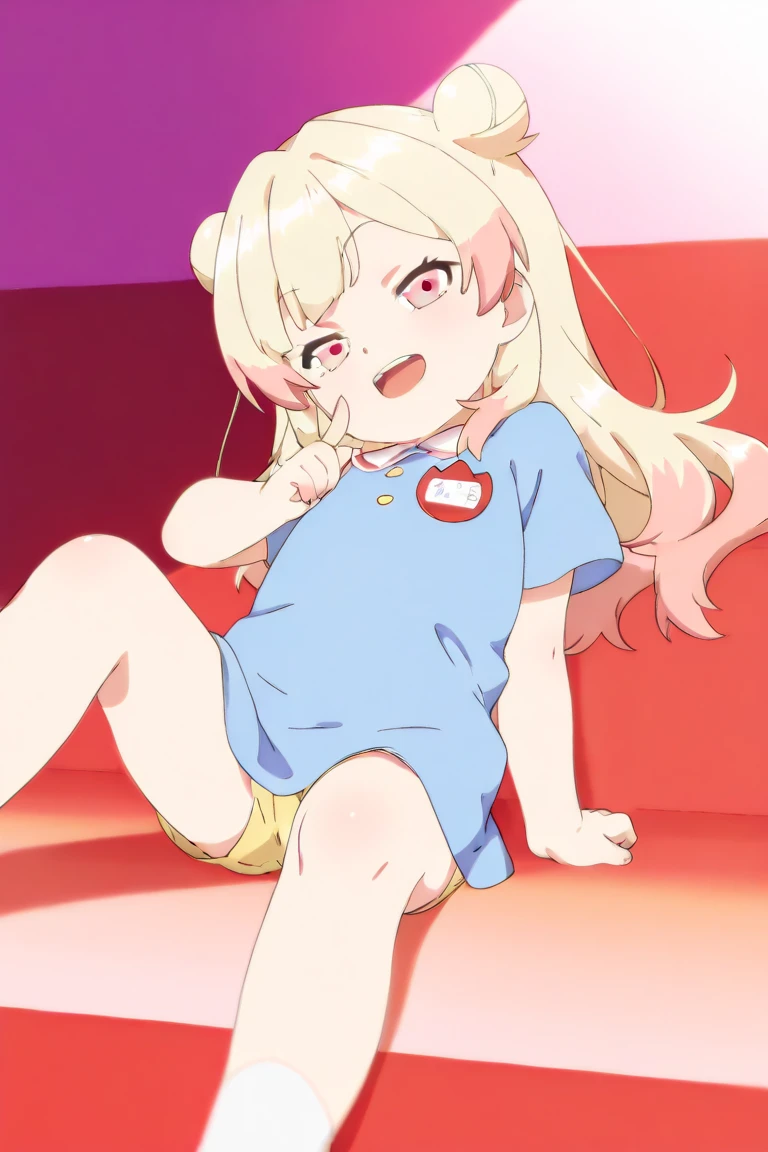 1girl, sexy horny 8yearold blonde slut is wearing a crop_top and a lewd miniskirt and is sitting on a male Santa's lap at a mall for a christmas photo. 1 Santa Claus. Santa's penis. sex. porn. full_body view