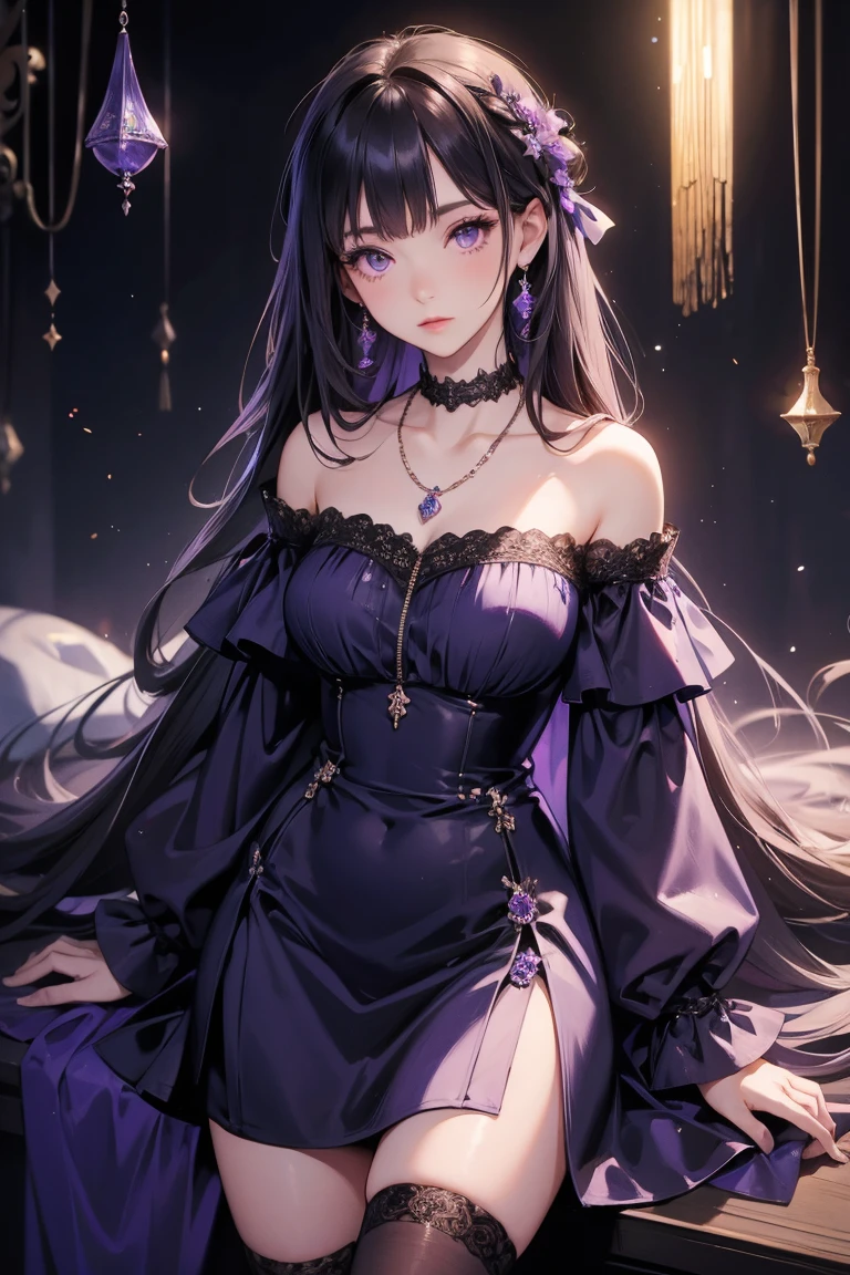 (masterpiece), best quality, expressive eyes, perfect face, (nsfw) not safe for work, 1girl, [highly detailed eyes], (highly detailed eyes), anime girl with long hair, goddess of the galaxy, nebula, dress, [upskirt], (upskirt}, godly stance, godly pose, head leaning on hand, hand on face, from below, seductive anime girl, [seductive face], mommy, milf, cleavage, ((floating)), no panties, anime best girl, an anime drawing inspired by Naka Bokunen, mature, solo, tall, normal body, dark theme, dark aesthetic, ((black hair with purple undertone)), stars on dress design, ((angry)), smirking, smirk, sexy, ((wind blowing dress up)). pussy, vagina, clit, assfangs, ((galaxy's goddess)), small black horns or black halo, nsfw, ((highly detailed vagina)), 
