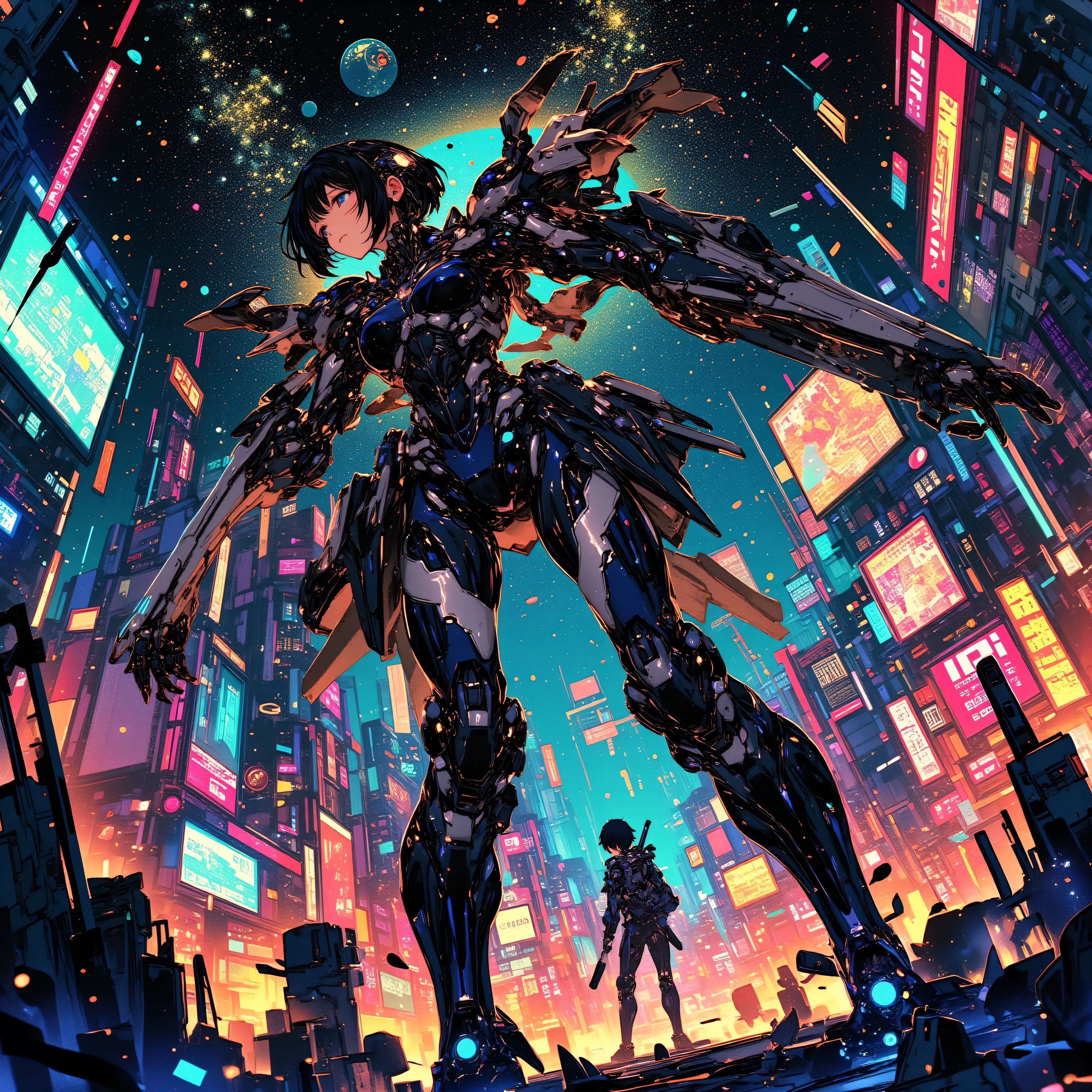 High resolution, Winner of numerous awards, Ultra high definition, Textured skin, Retina,
masterpiece,(bestquality),highlydetailed,ultra-detailed,4girl, (Four gangster girls posing with weapons.:1.4)(gangsta paradise:1.2)(robot)(cybercitylandscape:1.2,natural lighting:1.5,confidentexpression),(Dramatic Angle:1.2)angle、(Beautiful girls in mafia suits:1.5)(Point your cyberweapon at me:1.6)(Focus on girls、Close-up)