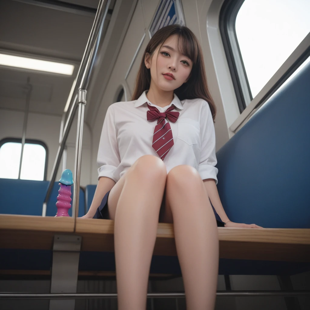 On crowded trains , A 16 year old Japanese girl is surrounded by older men........... , Height 160 centimeters , Ponytail , Collect hair , Light brown hair , Pink lips , Red and white shrine outfit , Spread your legs fully....... , Sweat drains away moisture........ , pubic hair visible , Busy eyebrows , internal secretion , Crack in , have sex , Boyfriend has sex with her , Focus on the shrine set , body dripping wet , heavy breathing;;;;;;;;; , without panties , The man uses his hands to reach her genitals.... , without panties