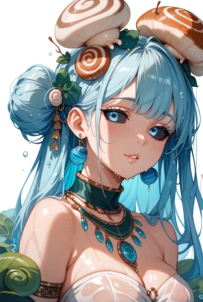 (a sticker,),(3d anime girl),bikini, grace,beautiful face,(on a round background), (mucha border), Super detailed, best quality, Detailed illustration, vectorized, 8k, 专业a sticker设计, graphic design, vector line, a sticker, Full HD
