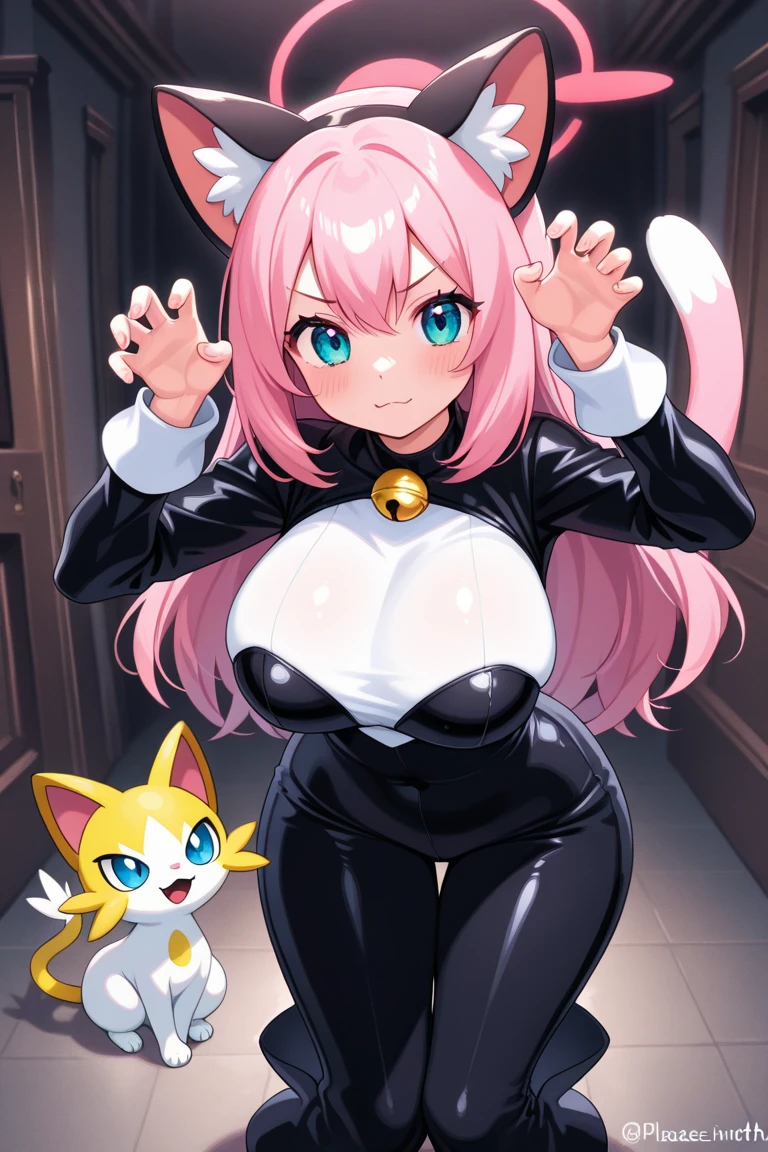 blonde tanned cat girl