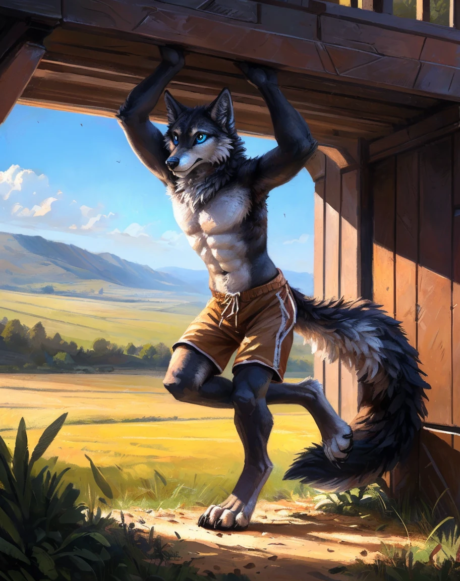 bara handsome white furred tiger furry leaning on wall wearing only tight boxer briefs, tall, massive pecs, broad shoulders, sultry gaze, purple eyes, smirking at camera seductively, sultry teasing gaze, one hand on his thigh near his bulge, running his hand through his hair, long legs, looking at viewer, slight side view, huge bulge, side view, bedroom, sunlight casting over,Bara, Furry, dynamic shading, nsfw