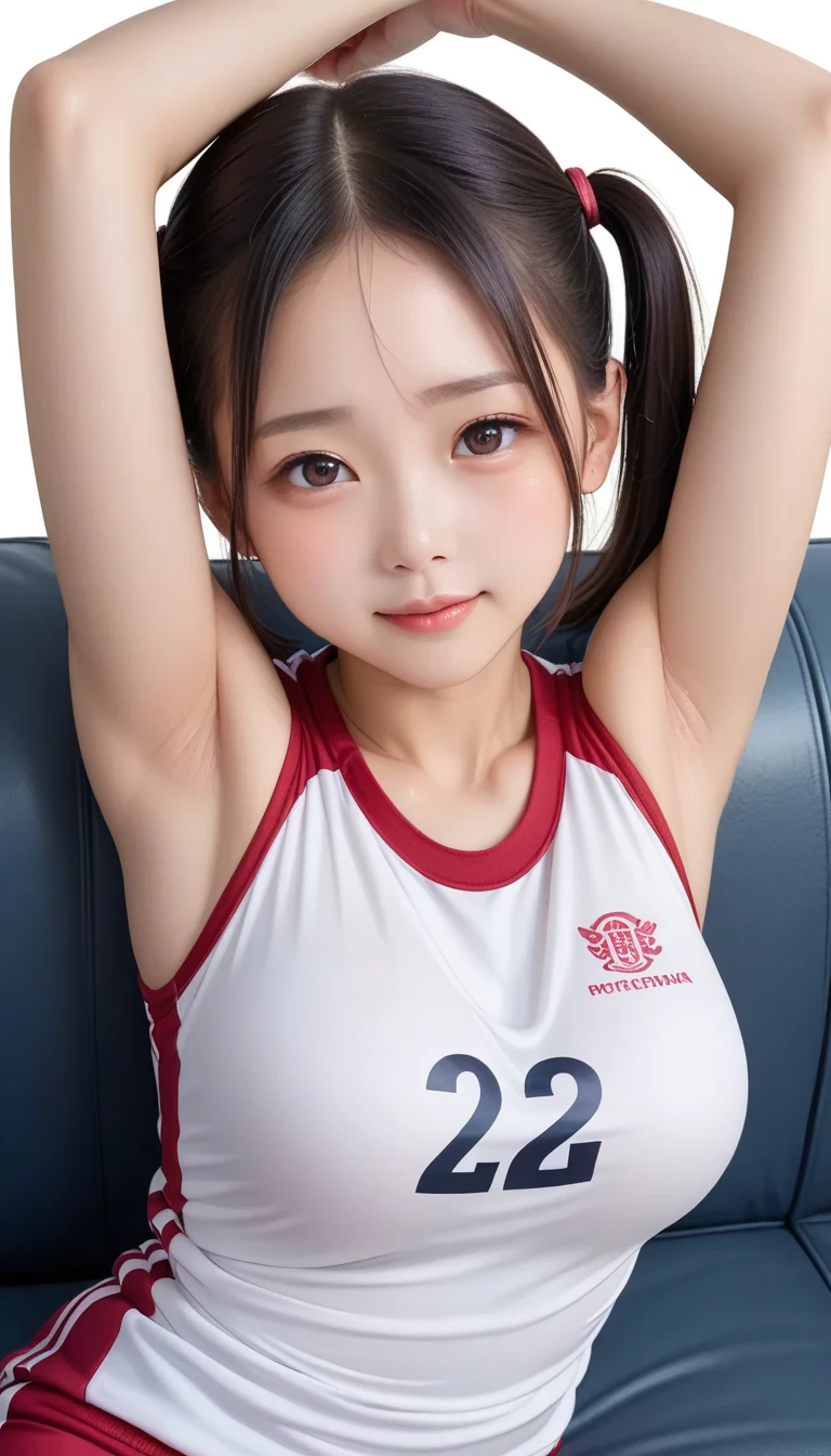 (perfect glossy shiny skins:1.3), ((full body:1.2)|cowboy shot),

(glossy red lips), (1girl),
(8k, RAW photo, best quality, masterpiece:1.2), (realistic, photo-realistic:1.37), (exquisitely detailed), ultra_color, (realistic), high quality, ultra detailed, (Real picture), (realistic skin), (intricate details),

(dramatic_light), (beautiful_detailed_light), lens flare, ultra_color, (shining_particles), (bright_dust_particles),professional lighting, photon mapping, radiosity, physically-based rendering, highres, extremely detailed,cinematic lighting,

(beautiful big eyes),green_eyes, round eyes, pretty face, Blushing face, light smile, high nose bridge, [:(detailed face:1.2):0.2], shiny eyes,
(PureErosFace_V1:0.2), (ulzzang-6500:0.8), (a 30 years old beautiful Japanese woman), (a face of perfect proportion), (high nose),
beautiful composition, (muscle:0.8),dark skin, (cute_belly:1.2), (cleavage:1.5),good hand,

(((playing basketball, red uniform,inside_basketball_field))),(wearing basket_uniform:1.3), (gigantic breasts:1.2),looking at viewer, dynamic pose, neon lights, glow particles,best shadow,  

steaming body, (shiny skin),(smiling:1.1), blush,getting wet, sweaty,  embarrassed