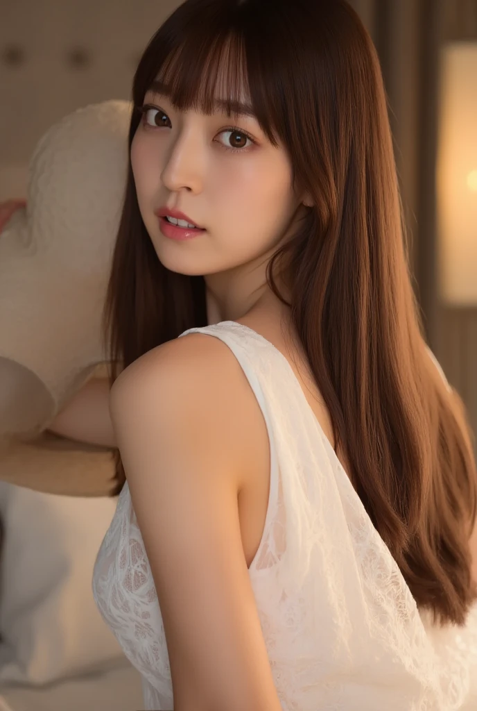 best quality, face focus, soft light, ultra high res, (photorealistic:1.4), RAW photo,
1japanese girl, solo, cute, (pupil, lights in the eyes), detailed beautiful face, (small chest),(high resolution detail of human skin texture),
(long hair),
indoor,
Damask Shirt Dress,
(portrait)
