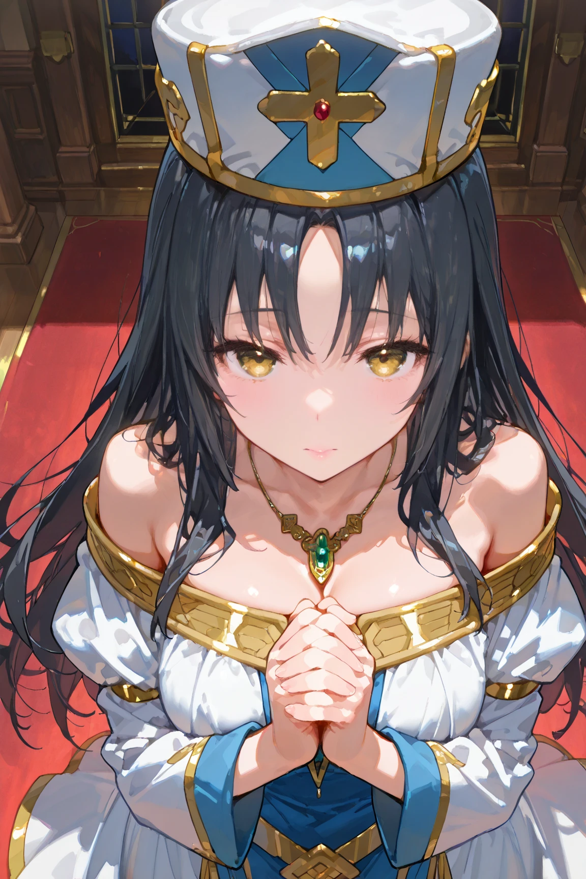 ((Highest quality)), ((masterpiece)), (detailed), One Beautiful Cleopatra, sexy,Celtic,pyramid,Throne Chair,Reaching out here