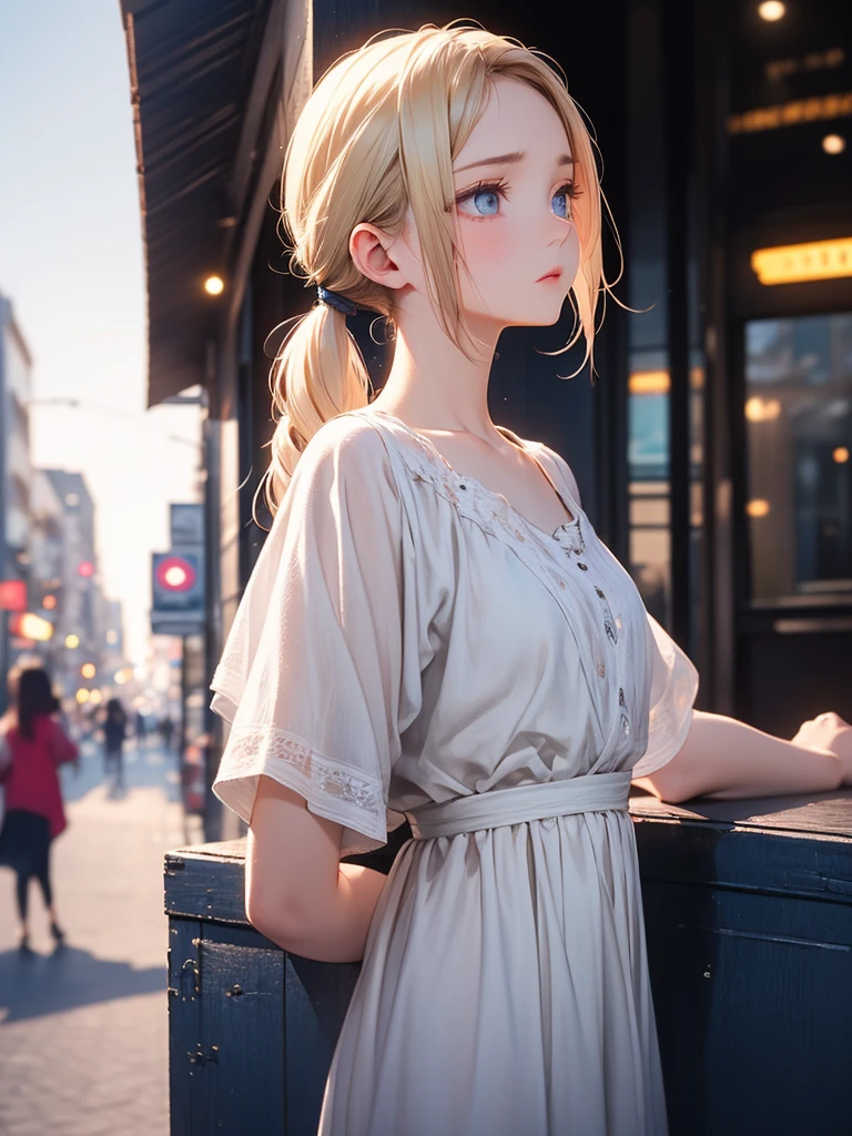The tooltip for a given topic is as follows: "Girl with a European face, Aryan face, Violet, 1girl, (Solo focus), (view the viewer), Blue eyes, Blonde hair, (Best Quality, 4k, 8K, hight resolution, Masterpiece:1.2) Ultra-detailed features, including realistic, Photorealistic eyes and face. The image shows a medium (Insert Material) that resembles an illustration, oil painting, or 3D rendering. Girl in garden with bright flowers and sharp focus, soft studio lighting. The overall atmosphere is calm and serene, with a touch of unearthly beauty. The color scheme is dominated by shades of black, Creating a dreamy and surreal aesthetic.", Medium chest, slender body, unparalleled beauty sexy and very beautiful face, Sexy clothes with open chest and visible bra,