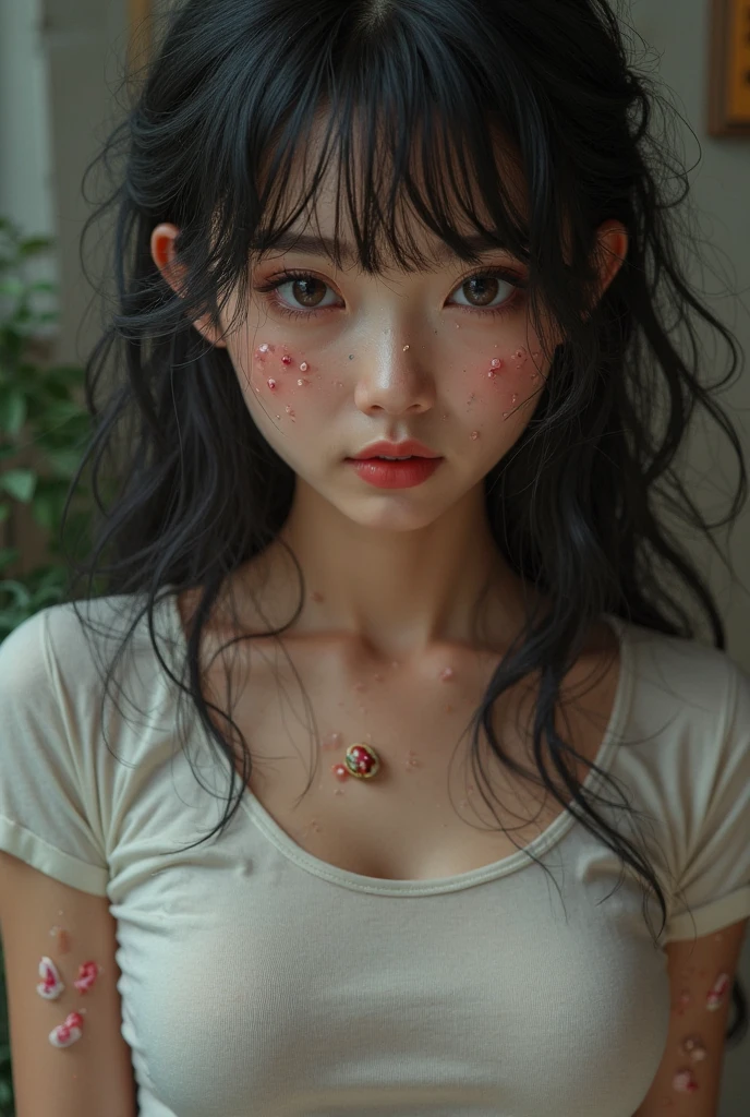 (Browsing Caution:1,4),Mix 4, (8k, RAWphotograph, Highest quality, Tabletop: 1.45), (Realistic, Realistic: 1.37),illumination, night, プロのillumination, photographn mapping, Radio City, Physically Based Rendering, Gradient Brunette, 高品質のphotograph, High resolution, 1080P, (Detailed facial depiction), (Detailed description of the hand), (Delicate CG), Extreme light and shadow, Rich details, (Detailed facial features), (Highest quality), Look in front of you, Highly detailed face, Highly detailed lips,  超High resolution, (truth: 1.4), photograph, 1 , [(sad)],  , Thin limbs, movie, Cool pose, I Cup, Highest qualityな完璧なボディ, photographのような, (1 : 1.3), Perfect balance, (Huge, Perfect breasts, Areola),(Realistic, Realistic:1.37),One Girl, Cowboy Shot,Professional Lighting, Photon Mapping, Radio City, RAWphotograph、(Realistic:1.4)、Octane Rendering、Complex 3D rendering with ultra-detail, Studio Soft Light, Rim Light, Crisp details, Super detailed, Realistic skin texture, detailed aspects, Beautiful details in the eyes, Highly detailed CG Unity 16k wallpaper, Compensate, (Detailed Background:1.2),Highest quality, 超High resolution, Tabletop, One Girl, One Girl,alone, Upper Body,Show Viewer, White Background, Bobcut, short hair, Multicolored Hair, Compensate , Lips parted, Black Lips, eyeliner, Gothic, Goth Girl,((Multicolored Hairの色:1.2)),(((Completely naked))),(((nsfw))),((Small breasts:1.2)),(((nsfw))) ,(((Completely naked))),