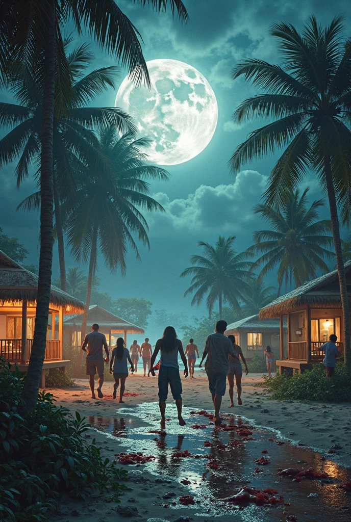 Hot summer day in night
