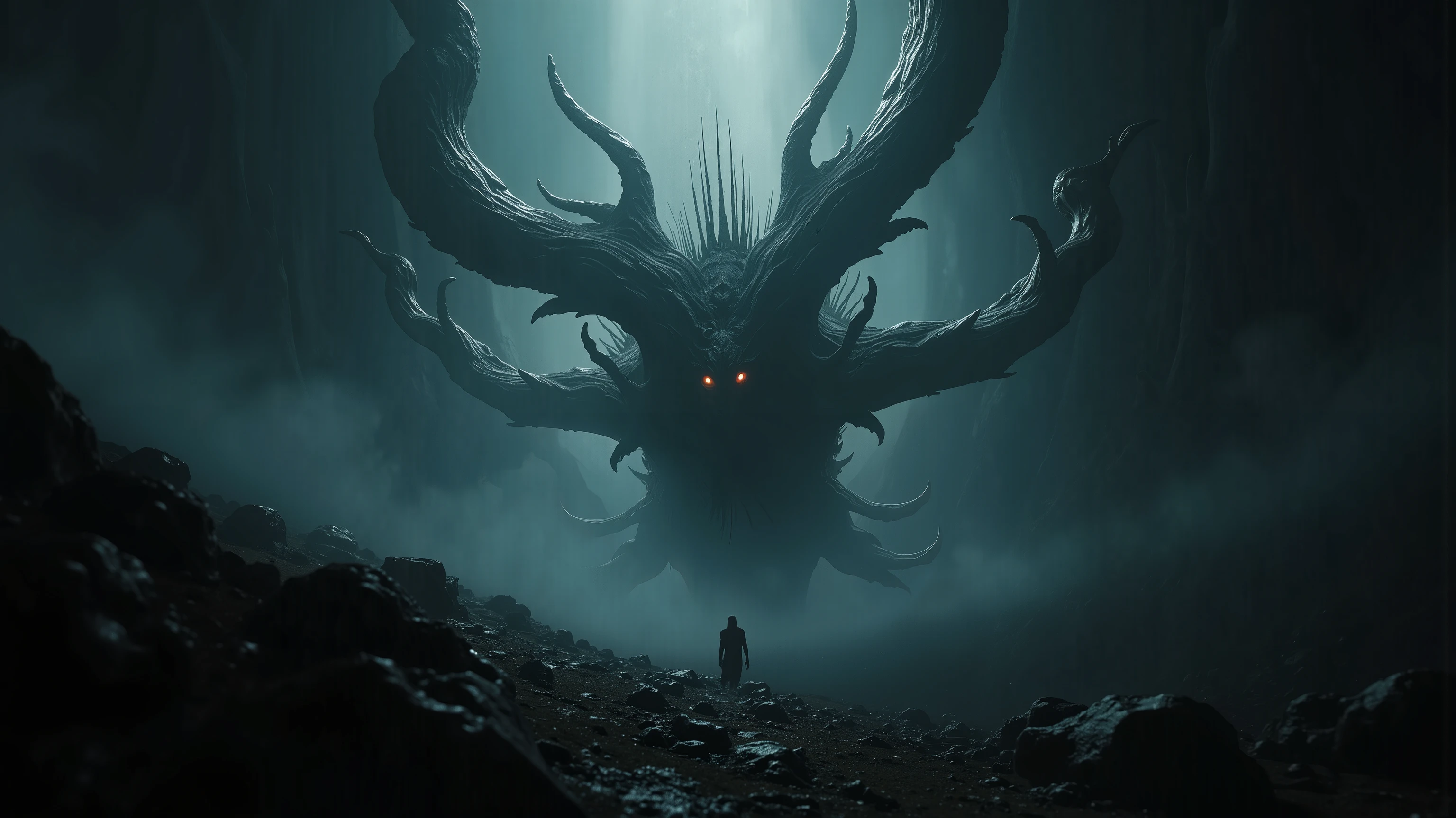 A Nightmare Catcher, hunting down and sealing the twisted, terrifying sources of nightmares. A cinematic award-winning masterpiece with painstaking attention to details. 16k, UHD, HDR, ray-tracing.