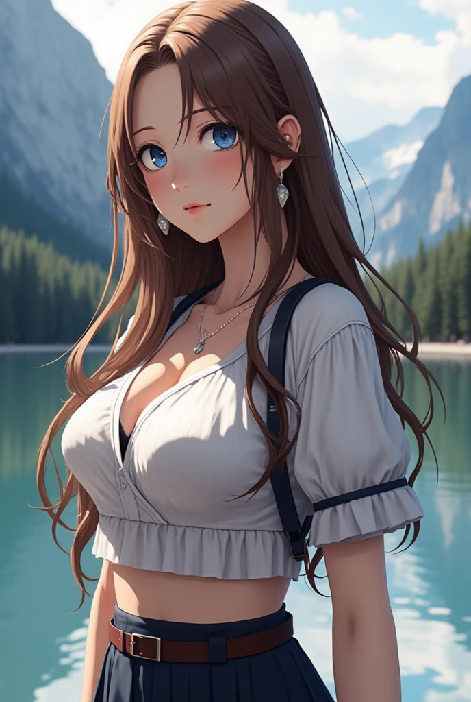 (A Certain Science Railgun、Misaka Mikoto)、Brown skin、bathrobe、(Medium hair in pink color)、Young、Cute、a beautifulchi girl、Perfect style、HugeBoobs、Emphasizes cleavage、deadpan、realisic、Realistic、8k、Heavily detailed、最好质量、Top image quality、ultra-high-resolution、A masterpice、only girl、(The background is Mt. Fuji in Japan)、