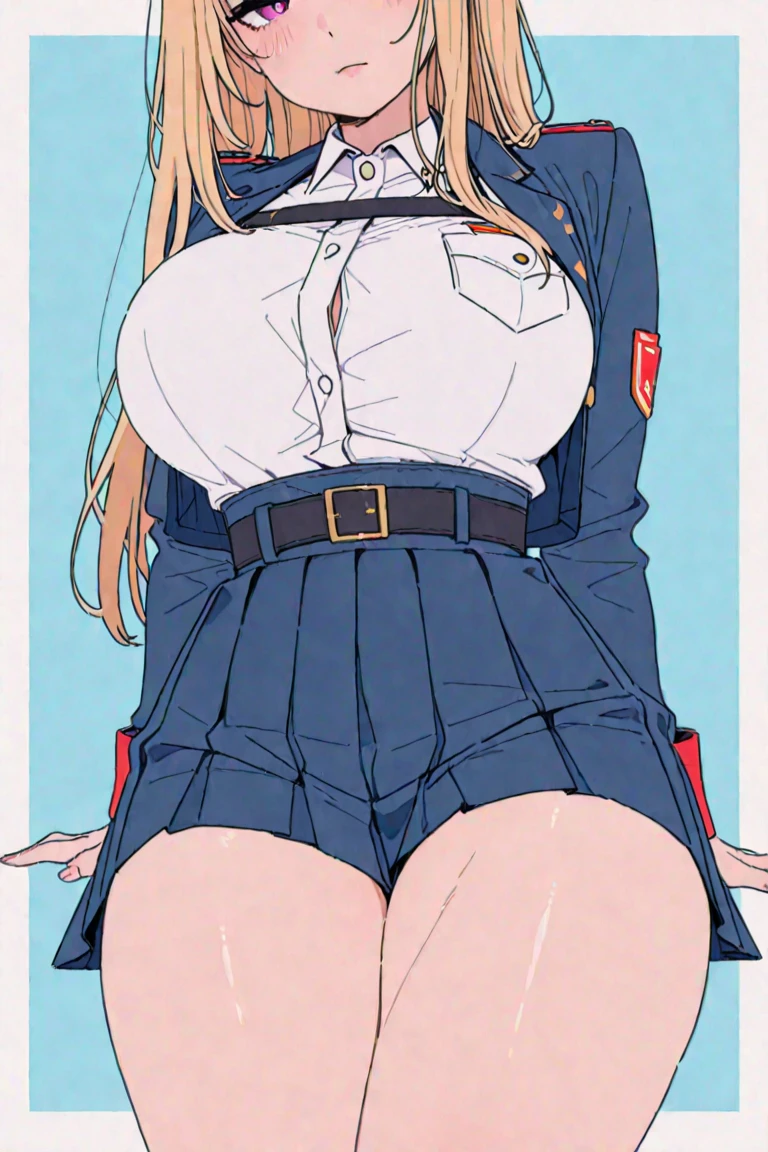 1 rapariga, 『Mobile Suit Gundam』Works inspired by、Female Officer, Principality of Zeon Army、military outfits、Scenery inside the battleship、深緑のmilitary outfits、yellow squad badge、Dark green tight mini skirt、Intercom equipment、operator、Wearing a headset、8K, top-quality, submarine、kindly smile, Dusk light, detaileds、(Oblique view from the back)、((I-Cup Bust))、((Big butt))、((Generate images that always show the bust))、Beautiful nipples、thick thighs、Ecstatic look、Very comfortable appearance、((Pose with one leg raised to show genitals))、thick thighs、large udder、Wet female genitalia、Beautiful nipples、Erect nipples、Spread the female genitalia with your fingers、Squat and open your legs、large udder、little fat body、plump udder、(((very thin blonde pubic hair)))、Show me your female genitalia、Show me your nipples、Erect nipples、Oblique dorsal angle、The whole body is soaking wet、Clothes get wet and nipples show through、Plump body、function、sensually、wide pelvic、Soft udder、soft ass、Thighs are soft,Show me your nipples、Show me your female genitaliaください、Plump bust、Plump buttocks、(((Healthy body)))、Female genitalia dripping juice from the clitoris、Plump bust、((wide open knee pose))、((足を広げてShow me your female genitaliaください)) 足を広げてShow me your female genitaliaください、(((Draw and display extremely clear and faithful female genitalia)))、nipples with mammary glands、Spread your knees wide and stick your butt out、Buttocks exposed diagonally from behind、Oblique dorsal angle、(((((A work depicting a girl being raped by a boy))))、Vigorously shaking udder、violently shaking butt、Please show me your butt、Plump ass、Plump buttocks、plump thighs、(((make your breasts bigger)))、Rear Angle、Turn your ass towards me.、Take off your underwear、Show me your ass、Take off your underwearおっぱいを見せてください、Super burst breasts、huge udder、My clothes were wet and my genitals were visible..........................................、衣Clothes get wet and nipples show through、Unbutton your shirt to expose your chest、Lift up your skirt and see your butt、high-heels、pistol equipment、Muddy battlefield atmosphere、A battlefield filled with smoke、uptight、sensually、function、tight skirts、Short bob hairstyle、Military、combat military equipment、Military Personnel、Handgun、military outfitsの肩にジオン公国章バッジ、Principality of Zeon Army工作員、shiny stockings beautiful anus、深緑色がメインのmilitary outfits、Please make sure that your female genitals are visible from the front..、