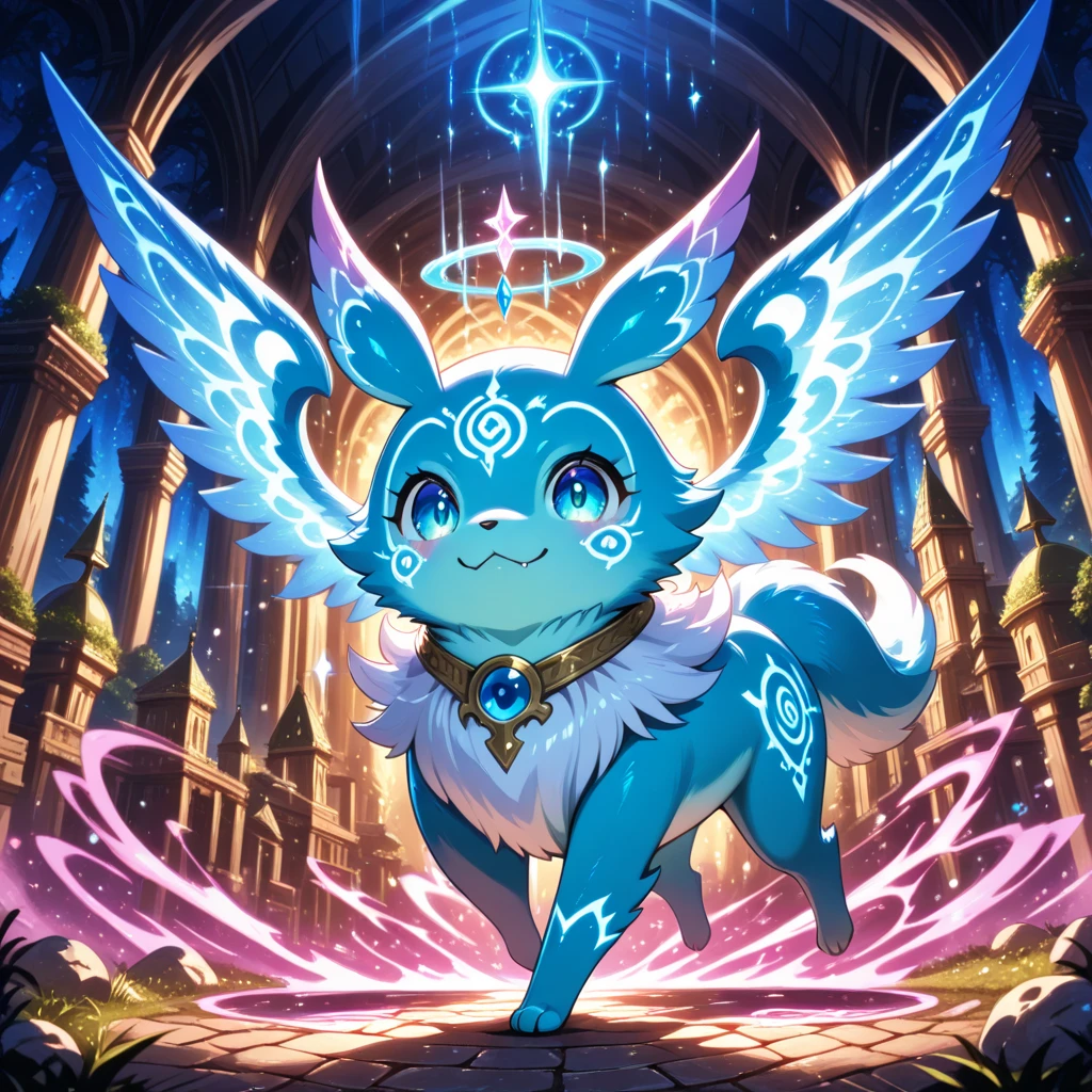 explicit, solo, ((feral, quadruped)), (((admiral blue wolf, deep saturated blue fur, cute, chibi, young, puppy))), masterpiece, high detail, animal genitalia, canine genitalia, ((((((thick canine penis, huge knot, very long erection, huge canine penis, huge balls, hyper canine penis, hyper balls, saggy balls)))))), (((heavenly environment))), (((huge cumshot, huge orgasm, cum, excessive cum, cum pool))), tsukune minaga, syuro, nikkibunn, ((pinup)), paws, pawpads, angel wings, halo, (((curvy figure, feral))), ((white watery cum)), [from above, high angle, foreshortening], looking pleasured, epic pose, neon glow, sparkles, glitter, gradients, glowing penis, in cathedral, church, stain glass windows, incense, altar, backlit, rim lighting, god rays, volumetric, glowing, being worshipped, marble tub, cumming in container, ((cum overflowing, baptism, toony))