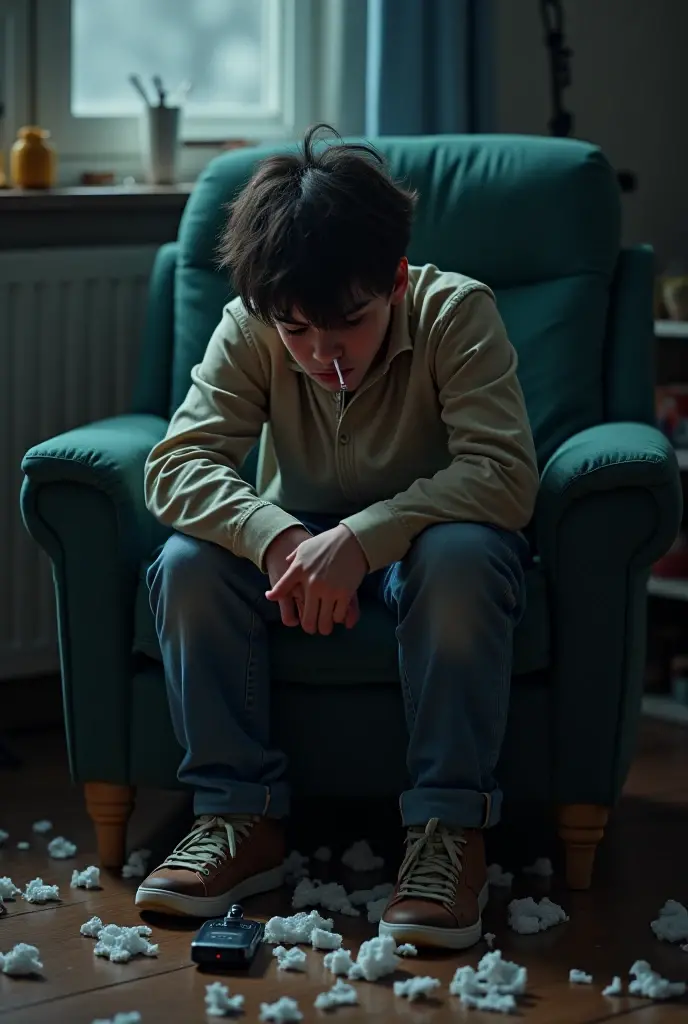 boy receiving psychological therapy sitting on very real chairs More real, moreno