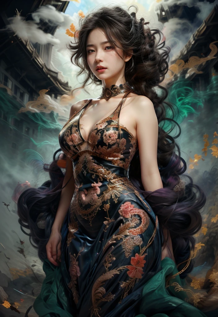 Create a beautiful tree, tree woman With the torso with a feminine silhouette. a perfect body With green leaves. digital drawing, perfect face, glowing skin, 8k concept art portrait, dynamic lighting, super detail, detailed image, fractal complex background, alcohol ink drawing.beautiful woman, a woman with black and platinum and gold hair, with a colorful outfit and a black background with paint splatters, by Hirohiko Araki, Official Art, Unity 8K Wallpaper, Ultra Detailed, Masterpiece, Best Quality, (Zenredar, mandala, tangle, tangle), 1 beautiful Caucasian haired girl platinum and black and gold, Dynamic Angle, The Most Beautiful Form of Chaos, elegant, bright colors, romanticism, By James Jean, Gerhard Richter, Takato Yamamoto, Ashley Wood, atmospheric, ??????? of musical notes, transmission of visible musical notes, Style Wtrcolor, wind blown, Masterpiece, Beautiful, ((watercolor)), Paint splatters, Intricate details. [drip: 0.7], Trending on Artstation, Rachel Walker, Style-Painting-1900, A beautiful nude woman completely covered in paint floating in a pool, beautiful lighting, beautiful large detailed eyes, Nirvana, relaxed, paint drips, Spirals of Paint, Paint Splatter, (Beautiful Swirls of Paint Swirls), by Jeremy Mann, By Sandra Chevrier, vivid contrasting colors, chromatic aberration, black background, Best Quality, (realistic: 1.2), (high contrast: 1.2), gold and silver and bronze decoration, forest goddess, beautiful caucasian girl close-up, beautiful goddess fused with forest and trees, black hair fused with platinum and gold, nude girl, beautiful visible pubic area, pink pesons, small breasts a the view, pond of water in the garden, tattoos of mandalas and flowers on the naked body, floating old clock, lamp, lantern,