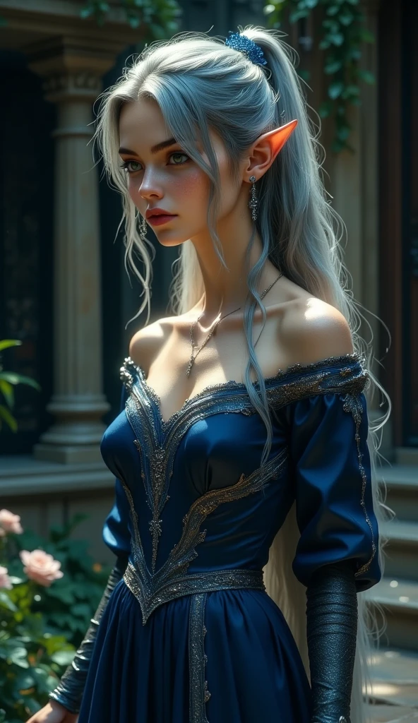 Here’s the updated character design for Seraphine Gaze as a villain:
**Name**: Seraphine Gaze
**Role**: Villain
**Appearance**: Seraphine Gaze remains a stunning beauty with long, flowing blonde hair in soft waves and piercing blue eyes that seem to see right through people. Her delicate yet striking features are enhanced by an air of cold, calculating elegance.
**Outfit**: Seraphine continues to wear flowing, ethereal dresses in shades of white, silver, or pale blue. However, there's now an underlying sense of menace in her style. Her jewelry, adorned with the eye motif, appears more ominous. The eye-shaped pendant around her neck, earrings, and bracelet give off a subtle but unsettling glow, as if they’re always watching and waiting.
**Powers and Abilities**: Seraphine's powers are rooted in her ability to control and manipulate the minds of others. Through her eye-shaped jewelry, she can peer into the minds of her targets, uncovering their deepest fears, desires, and secrets. With a mere glance, she can plant suggestions, twist thoughts, and bend the will of others to her own, turning them into unwitting pawns in her schemes. Her ability to foresee the future or past through her jewelry also makes her a formidable strategist, allowing her to stay several steps ahead of her enemies.
**Personality**: Seraphine is cold, manipulative, and power-hungry. She enjoys playing with the minds of others, taking pleasure in bending them to her will and watching as they unwittingly carry out her desires. Her calm and serene exterior hides a deeply calculating and ruthless nature. She sees people as mere tools to be used and discarded as she sees fit, and she has no qualms about doing whatever it takes to achieve her goals.
Would you like any further adjustments or additions to Seraphine Gaze's character?