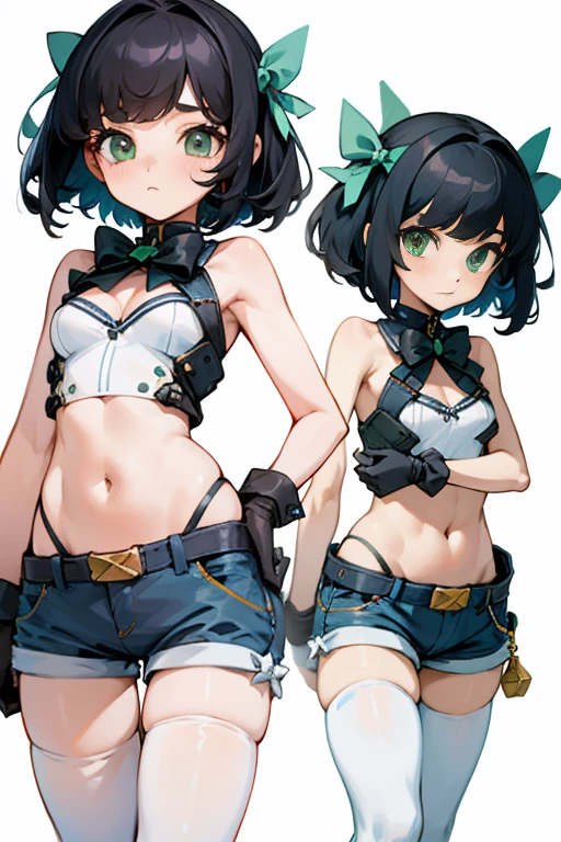 Octane Render、(Hyper-detailing: 1.15)、 Sateen、lightning bolt、photoRealstic、Cute Fantasy Princess、Handgun shooting practice、Fine Pattern Pistol,long boots、ultradetailed eyes、Full Paint、(Floral hair ornament、butterfly hair ornament)、masutepiece、Anatomically correct、blur、depth of fields