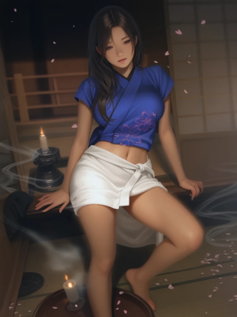 fundoshi、femele、Clean、Squirting、Thigh opening、Spread the crotch with your fingers 、cum on