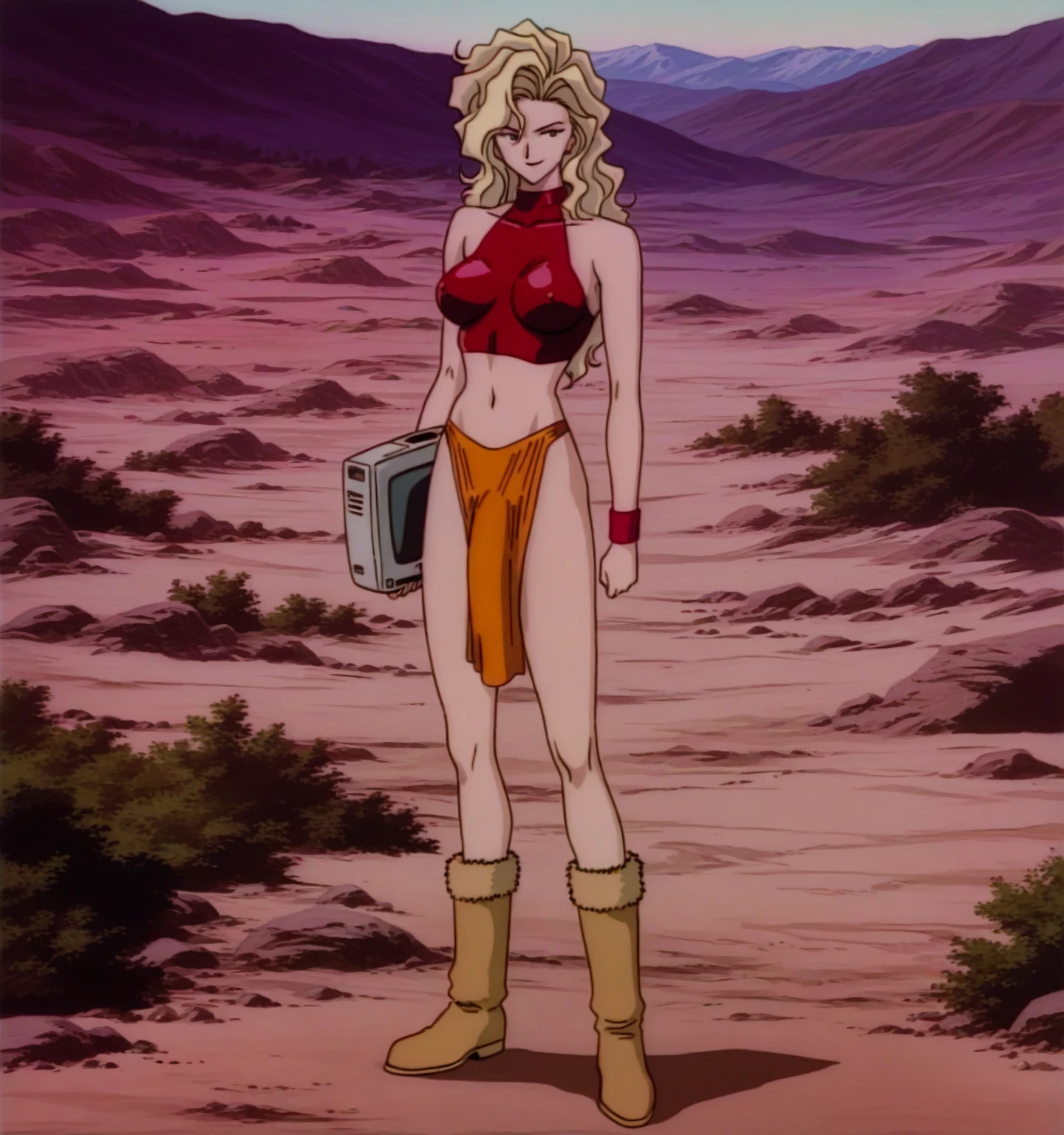 nsfw,masterpiece, best quality, 1girl, Urusei Yatsura, Ran s Mom , (holding a whip):1.7,smooth light, spaceship interns,metallic bikini,looking at viewer,evil smile, <lora:ransMomUruseiYatsura_ranMom000004:0.8>,elegant shoes, high heels,(from below,shoes focus,):1.2
