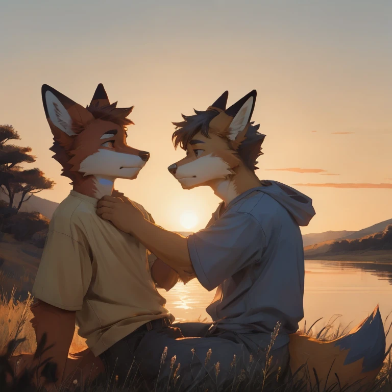 by kenket, by Zackary911, by hyattlen, by teranen, by fumiko, by Pixelsketcher, by Bayard Wu, by Einshelm, by Kilinah, by Hioshiru, by fluff-kevlar, by Dimwitdog, Furry, Anthro, ((small and big Australian Shepard)), ((teens)), (((size difference))), ((gay)), ((all male)), ((slender)), full body, playful, laughing, moaning, quivering, blushing, short white hair, ((teen)), greek bath house, cinematic lighting, ((fluffy tail)), ((fluffy butt, sitting in water)), ear piercing, ((making out, deep kissing, hugging, erotic)), onlookers, crowd, 