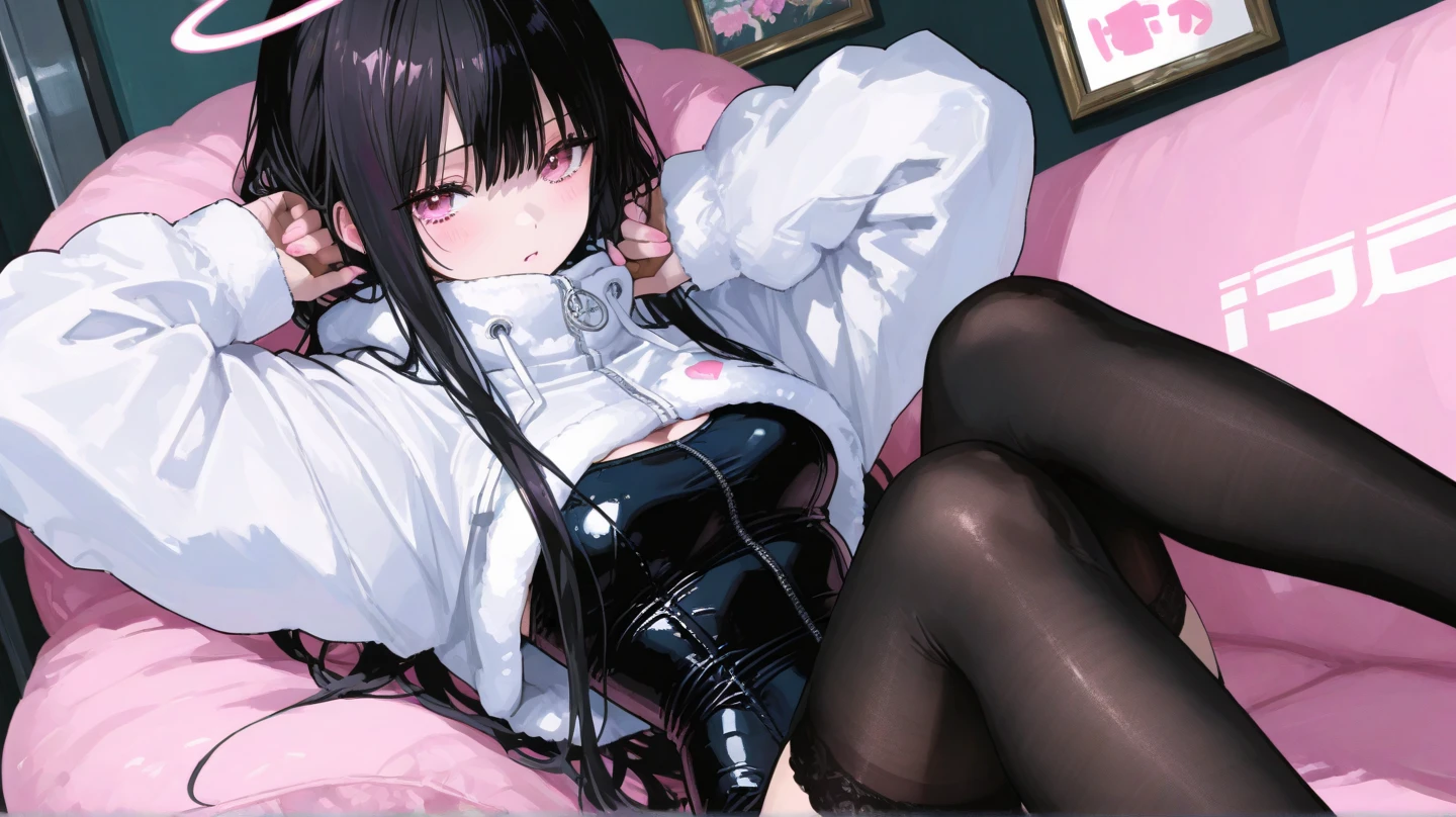 (10、Hyper HD)On a pink sheet、16-year-old girl、Dress code、Spread your legs、JK、Lace pants、Lace legwear、Short black hair、Sexy elevator、Boobgasm(Be transparent)