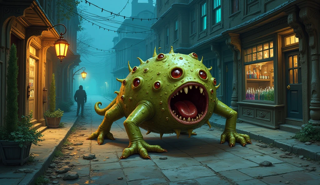 <lora:kUglyCreaturesV2:.9> U61yCre4ture, fat man, lovecraftian