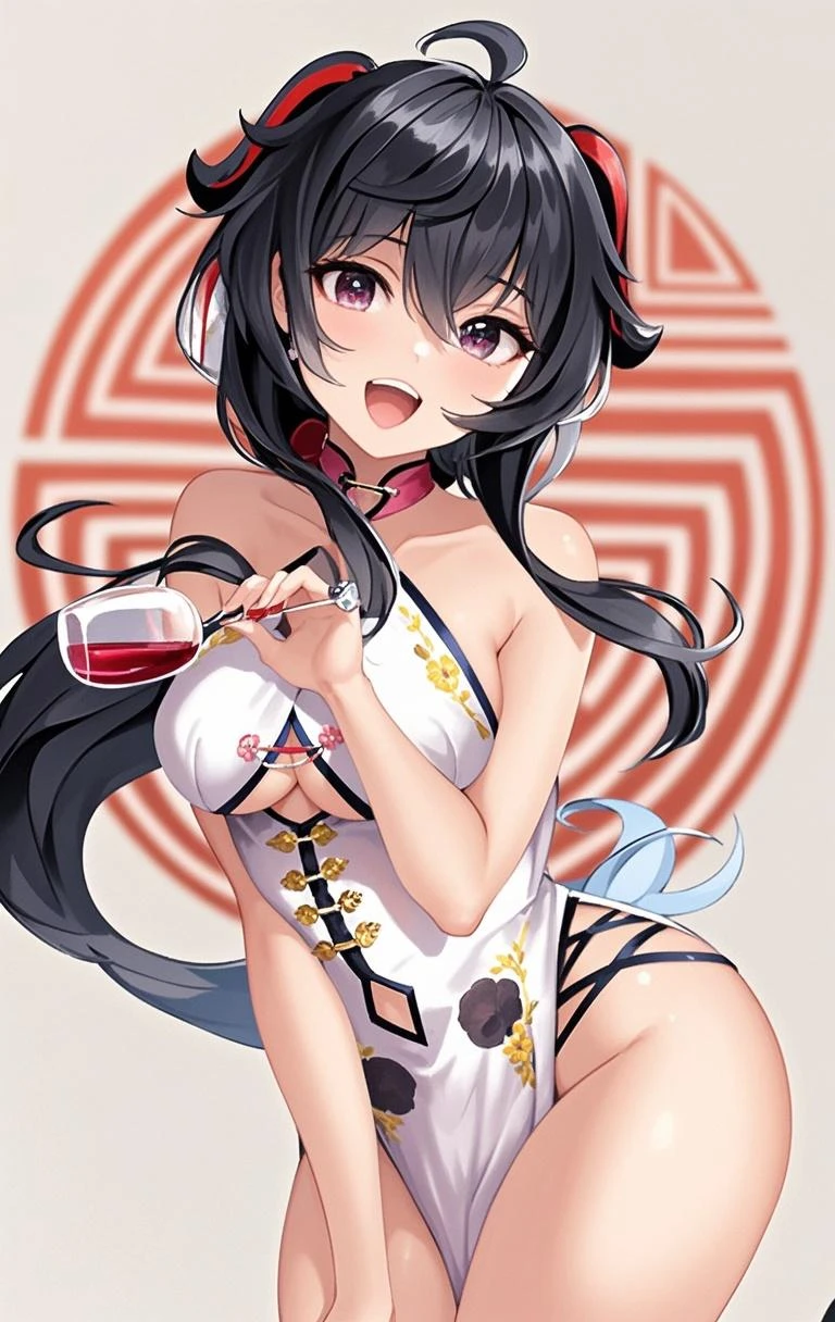 (masutepiece,Best Quality,High quality,ultra-detailliert,Extremely detailed,超A high resolution,Best aesthetic,8K),Cowboy Shot,Beautuful Women,,(((flat chest,beautiful boob))),(((Protruding areola,,Open chest))),(White cheongsam),Chinese Restaurant,Drunk,Drink alcohol