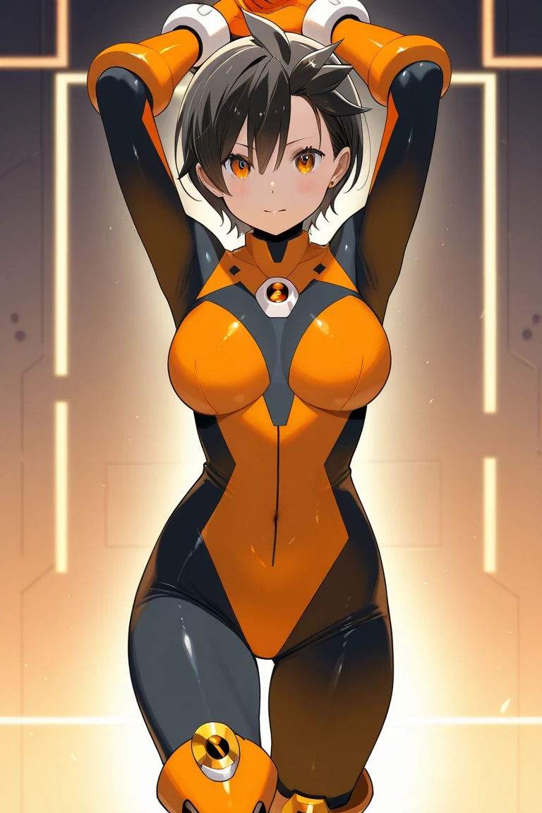 masterpiece, highest quality, One girl, Skin-tight plug suit, Perfect Eyes, Perfect Face, Kuvshinov, Cowboy Shot,