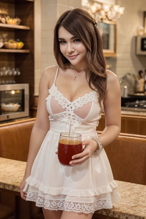 ((best quality)), ((masterpiece)), (detailed), perfect face realistic photo of beautiful woman with long dark brown hair, Russian, influencer, light freckles, dark brown eyes, big lips, no makeup, insagram, a black and white photo of a woman in a bar, tumblr, corset, mario testino, beautiful morning, , beautifully soft lit, decolletage, old timey, gentleman, beautifull, adorable, i_5589.jpeg, revealing clothes, belle, sheer, big!!!!!!!!!!!!