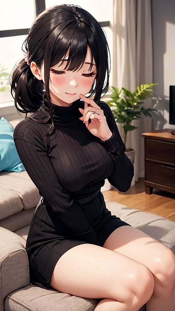 ((best quality)), ((masterpiece)), (detailed), 1girl, off-shoulder sweater, sharp eyes,thick eyelash,pointed nose, (pose: posing on the locker room floor with a sexy