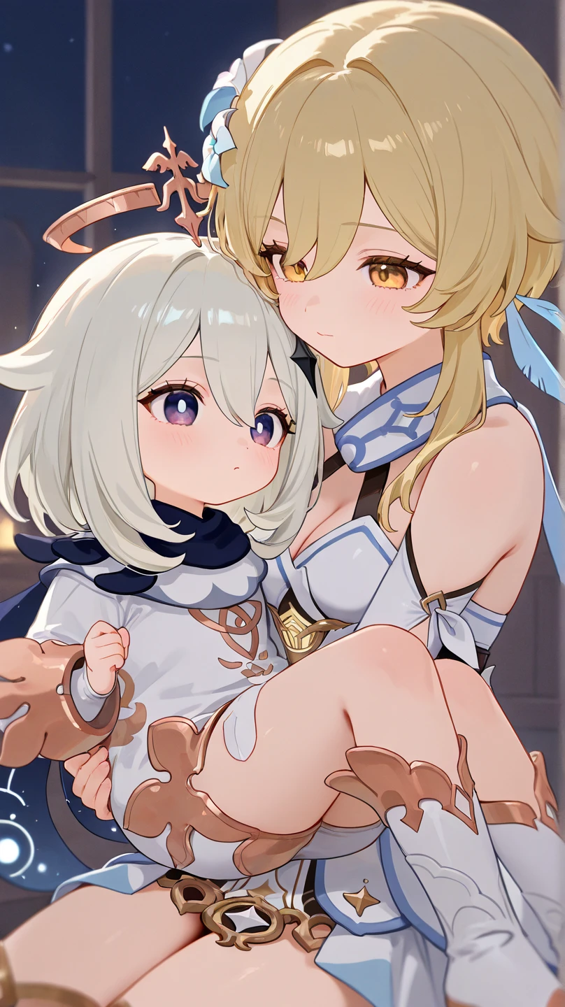(2girls:1.2), fantasy, nature, grass, forest, (height_difference:1.4), (giantess:1.4), a tiny village in front of the breasts of a giantess, a tiny village below the breasts of a giantess, from below, below view giantess catgirl, big breasts, navel, smug, :3, blushing, looking down, all fours, crawling, below view, (breasts closeup: 1.4), (minigirl:1.5), rear end, boots, long hair, (Masterpiece), (Best Definition Animated Illustration), (Super Definition), knight, armor, shoulder plates, (naked:1.2),