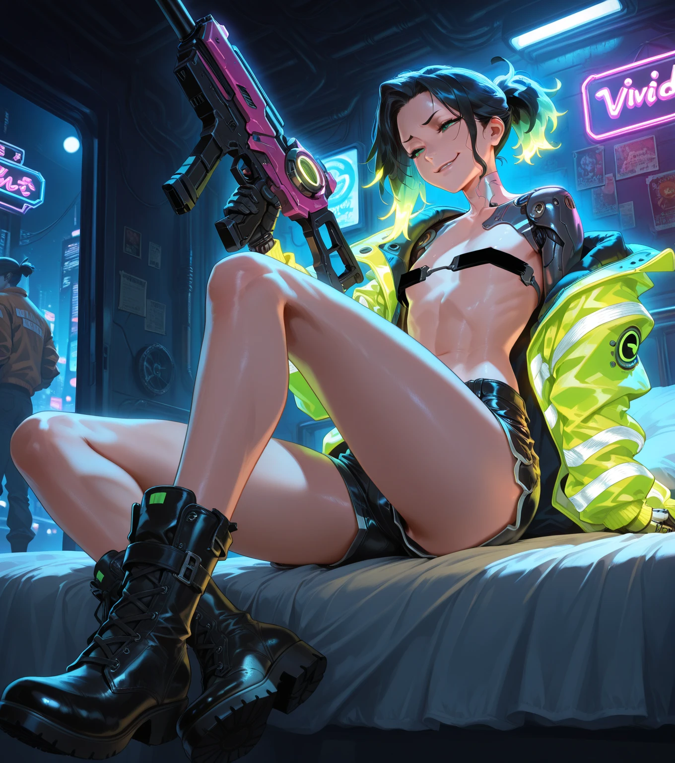 Hay una mujer con grandes pechos marcados mojados en un atuendo futurista posando para una foto, Chica cyborg, Linda Chica Cyborg, Chica femenina de anime cyberpunk, Cyberpunk anime chica mech, Chica cyberpunk, sci-fi female, Wojtek FUS, Cyberpunk hermosa chica, WLOP. Scifi, cyberpunk 2 0 y. o Chica modelo, girl in mecha cyber armor, seductive cyberpunk dark fantasy, Chica de anime cyberpun