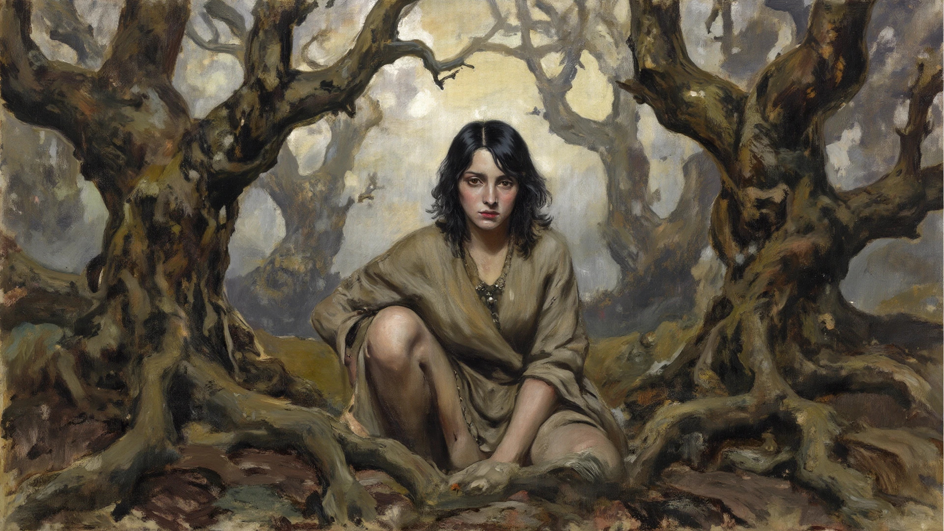 cheyenne and the spirit of the crow <lora:sam_01:0.8>