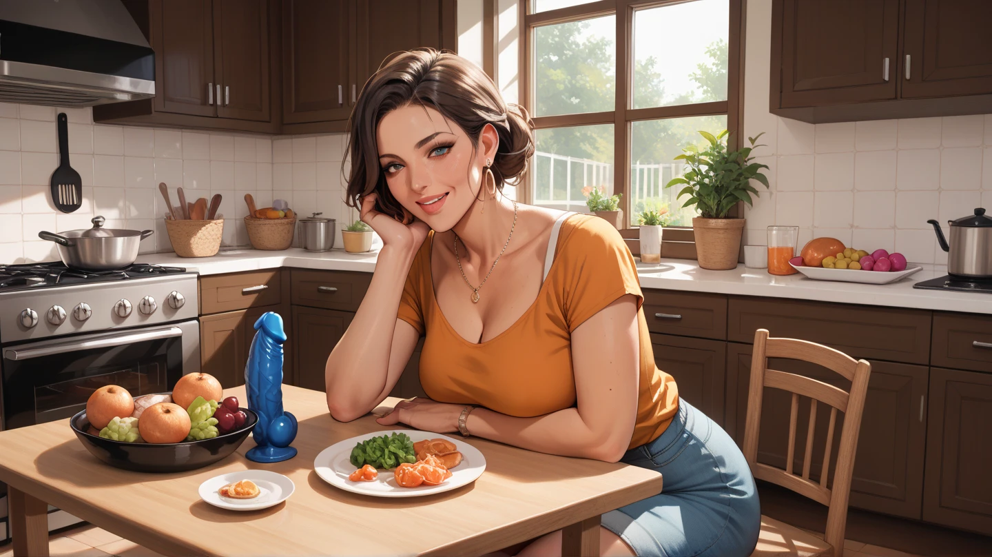 Jill valentine, ((nude)), spread legs, (delicious sandwich lying between legs, with lettuce, tomatoes, bacon:1.4), sexy, award winning, smiling at viewer (8k, RAW photo, best quality, masterpiece:1.2),ultra-detailed, (high detailed skin:1.2), 8k uhd, dslr, soft lighting, high quality, <lora:Jill_Valentine_RE1R_v1:0.75>