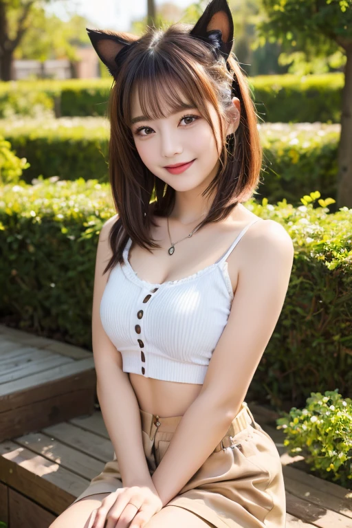 seed;2372725988,((Full Body Angle))、((Front hair:1.3))、((Highest quality, 8k, masterpiece: 1.3)), concentrated: 1.2, Cute 1,Nipples erect、 Perfect beauty: 1.4,Summer off-the-shoulder cropped T-shirt、Letter Print、Shorts: 1.2,Long sleeve、Randall Color、comics＆Text Graphics、Black ruffle-trimmed drawstring zip blouse,1.1, Highly detailed face and skin textures, Fine grain, double eyelid, whitening skin, ,Highest quality,Ultra-high resolution,you,1 person,alone,_Shiny_skin,Iris,necklace,((brown_length_Wavy_hair)),(lips)),eyelash,Front hair,deal with,compensate,Shiny,pore,skin,Large Breasts、((smiling face))、Walking in the park、Selfie、