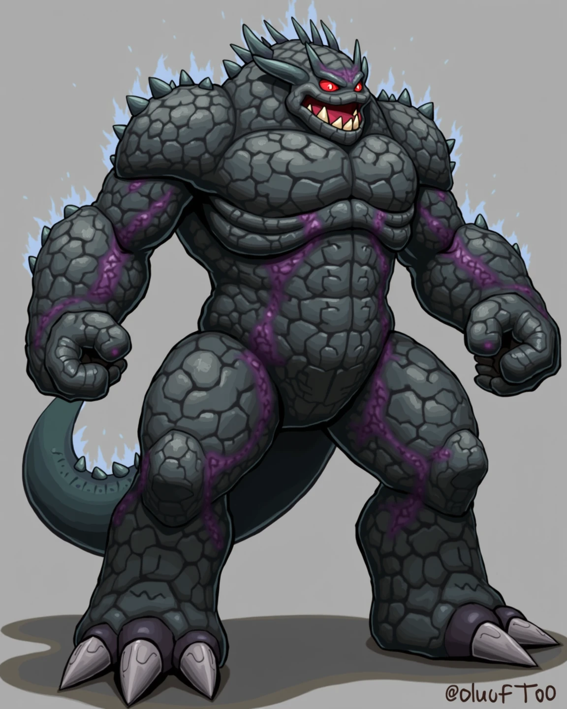 Make me a Titan monster made out of ink