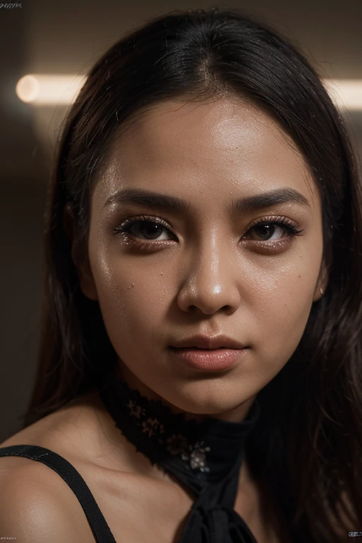 (Close-up, editorial photography of a 25 year old woman), (high-detailed face:1.4) (sorrido:0.7) (background inside dark, Moody, private study:1.3) ass pov, Directed by: Lee Jeffries, Nikon D850 |, film stock photograph ,4 kodak portra 400 ,camera f1.6 lenses ,rich colors ,hyper realistic ,realistic texture, dramatic lighting , cinestill 800, safada, sensuous, seducer. indonesia