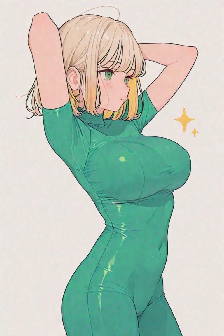 ((​masterpiece:1.4)、(top-quality:1.4)、(reallistic:1.7))、Ultra-realistic portrait of the beautiful queen of Mars、Super beautiful girl queen、((1girl in:1.4))、Shiny natural skin texture、(Glossy luxury latex:1.4)、(Luxury green Latex Bodysuit:1.4)、age19、(Cute tattoos:1.4)、(Looking Back Beauty:1.4)、(Perfect female body:1.4)、(Upper body photography)、foco nítido、Portrait photo of a girl、Close-up photos、Fantasyart、Soft front light, Beautiful udder、large full breasts:1.2、Beautiful ass、A detailed eye、Beautiful and attractive eyes、beautidful eyes、Narrow waist、beauty legs、Raw photo、red-lips、(tiarra:1.4、a choker:1.4、a necklace:1.4、耳环:1.4)、1 screen display、Beautiful girl standing on the ruins of the ancient Martian kingdom, (link:1.6), legend of zelda, GS-womanly, blonde hair, Sweat, Wet, (gigantic breasts:1.2), (female ejaculation:1.3), (Trembling girl:1.3), drooling, (covered in semen:1.3), (cumdrip:1.3), (cum string:1.3), (excessive cum:1.3),cum overflow, creampie, cum in pussy, cum on body, (cum on clothes:1.3),