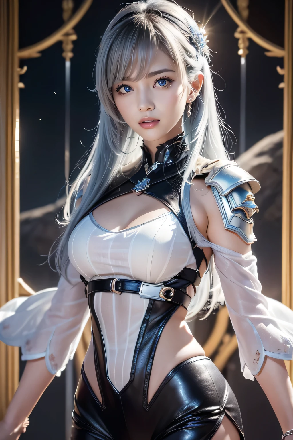 Complex 3d rendering ultra detailed beautiful porcelain profile female android face、cyborgs、roboticparts、150 mm、Beautiful Studio Soft Lights、Rim Light、Vivid details、Luxury Cyberpunk、Ren Hao、surrealistic、Anatomical、face muscles、cable electric wires、Microchip, elegent, beatiful backgrounds, octan render, HR Giger Style, 8k, top-quality, ​masterpiece, illustratio, extremely delicate and beautiful, ighly detailed, CG ,unity ,wall-paper,magnifica, Attention to detail, ​masterpiece,top-quality,Official Art,Highly detailed CG Unity 8k wallpapers、机器人、Silver Halmet、（（full bodyesbian））、sitting on