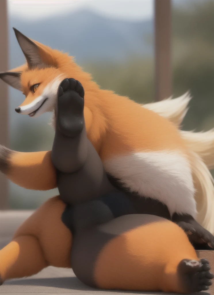 ,(((quadruple amputee))),human-onahole, (((legsless, armsless:1.7))),(best quality, masterpiece1.2), 1girl,1boy, blush, woman, sexy, detailed, extreme detail, 4k, huge breasts BREAK anime style, source anime,sitting on towel,bedroom,smile,side view,volumetric lighting,she is sucking a dick,dick in mouth,kissing a dick,(boy head grab),3D, 3D render,goth,Furry,braixen