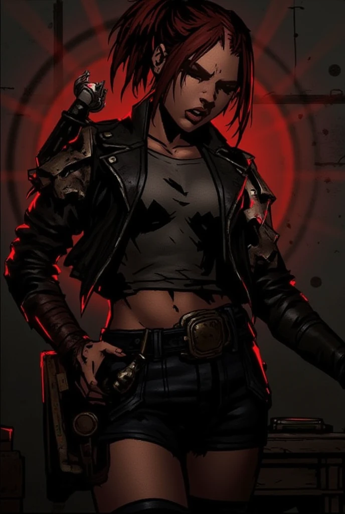 female biker gang. armed and dangerous. mad max art style. cinematic lighting.