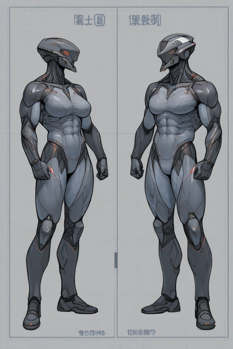 A detailed and realistic image of two Karnathi humanoid characters standing side by side. The male Karnathi, standing at 1.9 meters, has a slightly darker gray skin tone, while the female, at 1.8 meters, has a lighter gray tone. Their skin is a bit lighter gray overall, giving them a softer appearance. Both characters have detailed, prominent nipples that add to the realism of their bodies. They wear undergarments in striking, contrasting colors that stand out against their skin, adding a visual highlight to their appearance.

Their faces are harmonized, blending subtle human-like features with the distinct characteristics of their species, and their eyes are a soft orange, providing a gentle but noticeable contrast that draws attention. The bone-like scales on their bodies are of an even lighter shade of gray, clearly standing out from their skin tone and adding texture to their appearance. These scales are smooth and minimal, primarily serving as a subtle accent rather than dominating their appearance. The only bony protrusions present are small and crown-like, located on their heads, adding a distinct yet refined touch to their look.

The overall appearance of the Karnathi is muscular and athletic, with a natural and balanced aesthetic. The background is neutral, ensuring the focus remains on the detailed and lifelike portrayal of these two characters.