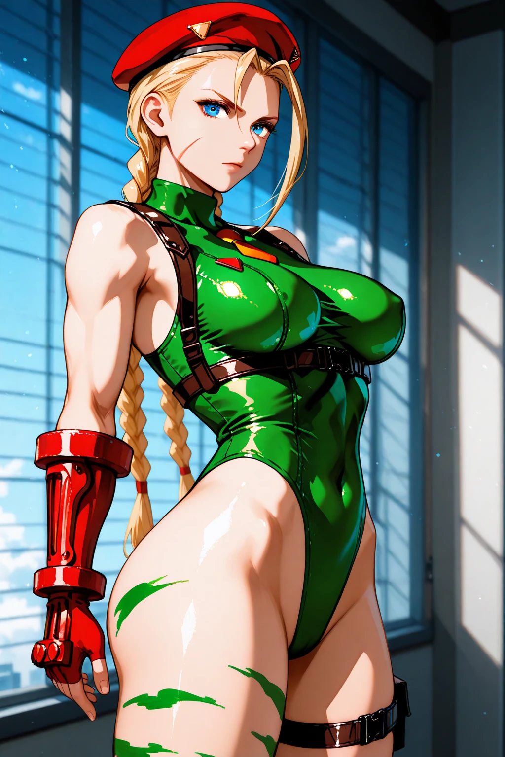 ((masterpiece,best quality)),1girl,beautiful detailed eyes, detailed face, blonde,long hair,small sized breasts, showing perfect ass, half naked.