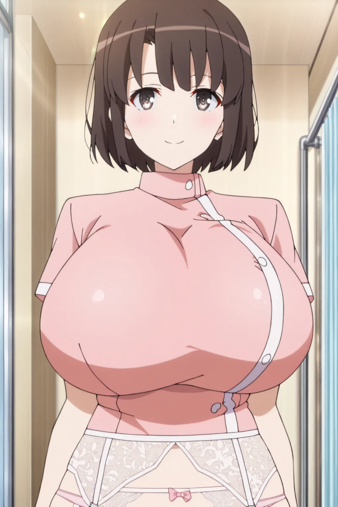 masterpiece, 1 person々, One person々in,10代の若者1 person々,
Shiho Suzui - Persona 5 (Shiho Suzui、Lusona 5),Big Breasts , Mature Woman,Sharp eyes, Black Hair,ponytail、Black eyes, Empty Eyes LoRA / Hollow / Hypnotic suggestion,It opens wide vertically..,Sweaty,Light pink latex maid outfit)、((Light pink latex long skirt))、(Light pink latex long sleeve shirt)、light pink latex long gloves、Light pink latex socks、The clothes fit snugly to the body、Latex is very shiny、Dark Room, Thick thighs, Hypnotic Pendulum,Hypnotic state,Hypnotic stateの目,squint,Open your mouth wide and vertically,Sweaty,全身Sweaty,I can see the valley,Steamed, (Huge breasts:1.6),Heart Nipple Sticker