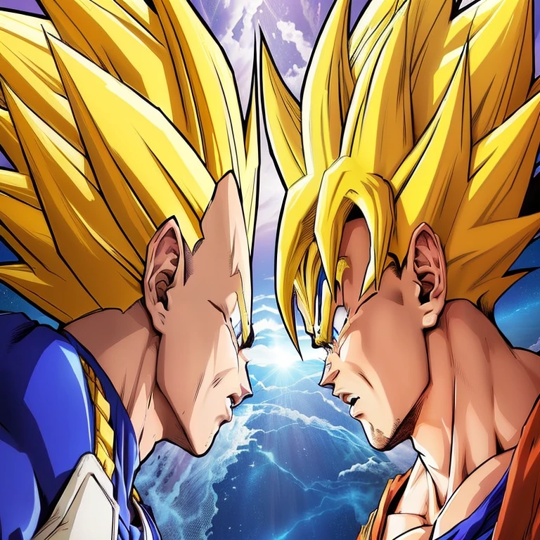 une fusion entre super sonic et gogeta ssj4