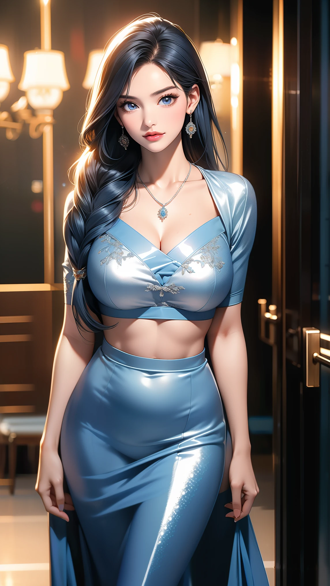 thin fog(tmasterpiece,k hd,hyper HD,16k)brunette color hair,15 year old girl,Multi-layer gauze skirt,Silver embroidered crown gold setting,Rouge lips,Cherry mouth,Focus on the neckline,Soft hair like slippery silk,Sparkling,Almost reluctant to look away,She wears a suspender cheongsam!Imagine that,She just wore a suspender cheongsam to shop in the bustling Sanlitun,One can't help but want to take a closer look。Take a closer look, desi,Her belly pocket is quite stylish,The skirt flutters in the wind,It's like adding a touch of energy to the whole street,Crocodile skin train,A sneak peek angle,(From the angle below),Sit in the seat of the train python,sitting in front,Zoom camera,head portrait,Head down and sleepy-eyed,Look at the ground, best qualtiy, hyper HD, (realisticlying:1.4),, A high resolution, the detail, RAW photogr, Sharp Re, Nikon D850 Film Stock Photo by Jefferies Lee 4 Kodak Portra 400 Camera F1.6 shots, Rich colors, ultra-realistic vivid textures, Dramatic lighting, Unreal Engine Art Station Trend, cinestir 800,