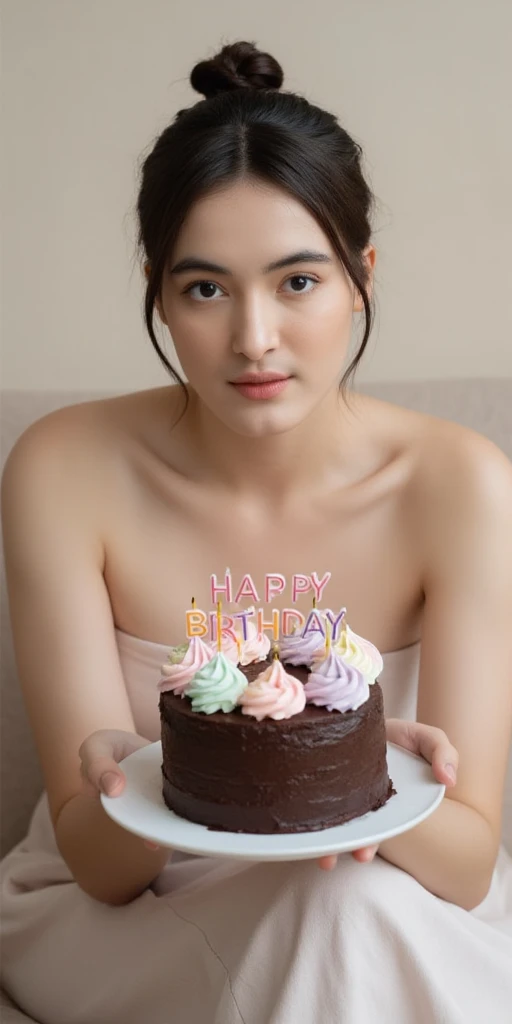 generate a lady with large ?????? wearing pink ?????? and celebrating her 30th birthday near swimming pool, there is a beautifull and delicious birthday cake in front of her with candle 30 number on it, masterpiece, detail, 8k, masterpiece, best quality:1.2),,(8k,highres,RAW photo,realistic,photo-realistic:1.3),(detailed skin texture,detailed cloth texture,beautiful detailed face:1.25),professional lighting,photon mapping,beautiful soft light,radiosity,physically-based rendering,raytracing, model shoot style, model shoot style, (extremely detailed CG unity 8k wallpaper), full shot body photo of the most beautiful artwork in the world,