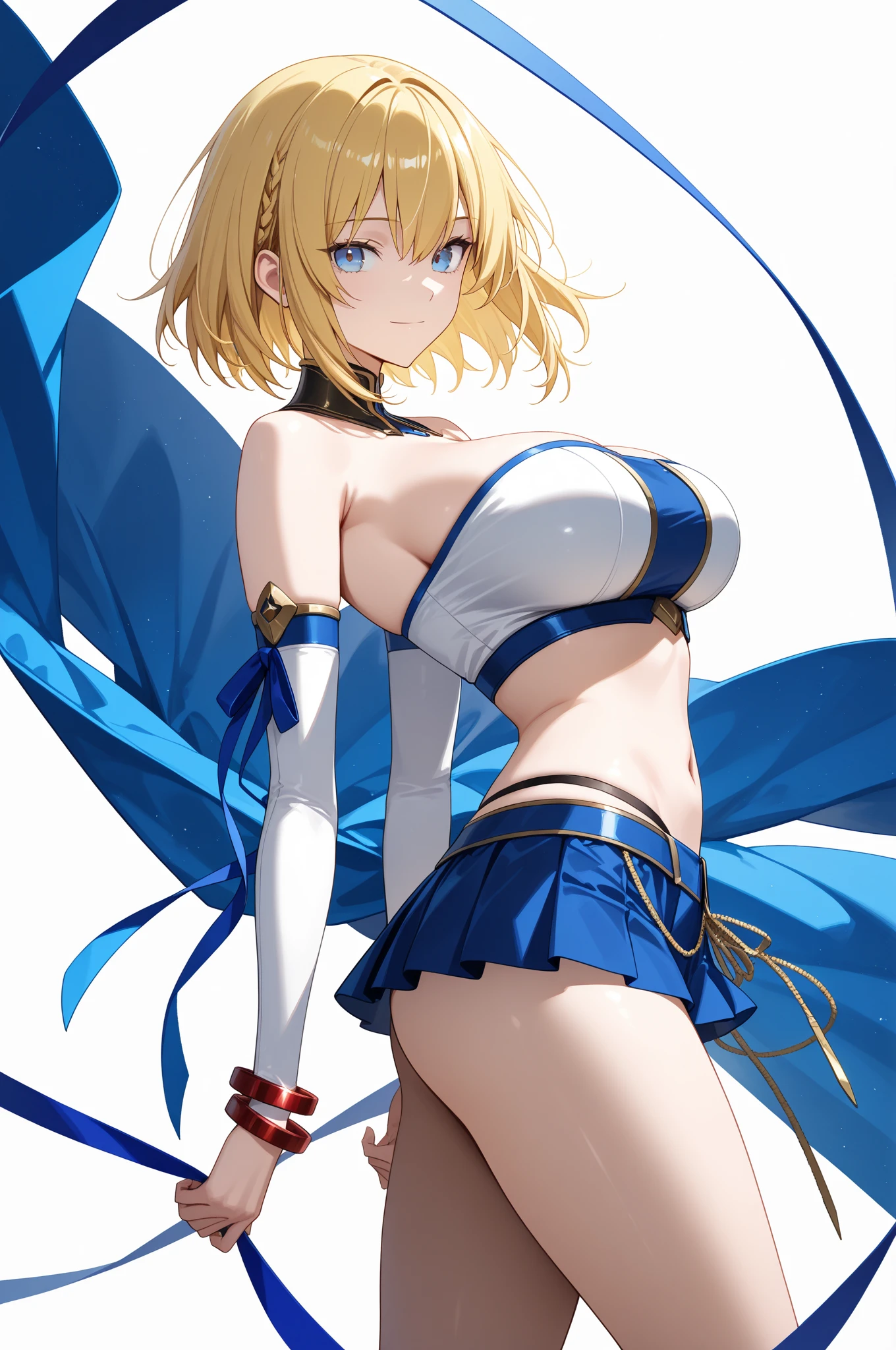 ((top quality, 8K, masterpiece: 1.3)), ((Saber)), 😚😚, (((Artoria Pendragon))), upper body image, (Ai-chan, Mirai Ozaki)sharp: 1.2, perfect body beauty: 1.4, small breasts, very detailed face and skin texture, detailed eyes, double eyelids, (kissing her beloved😚😚), ((face like a rutting heat)), embarrassed, blush, ((sexy pose with bra))
