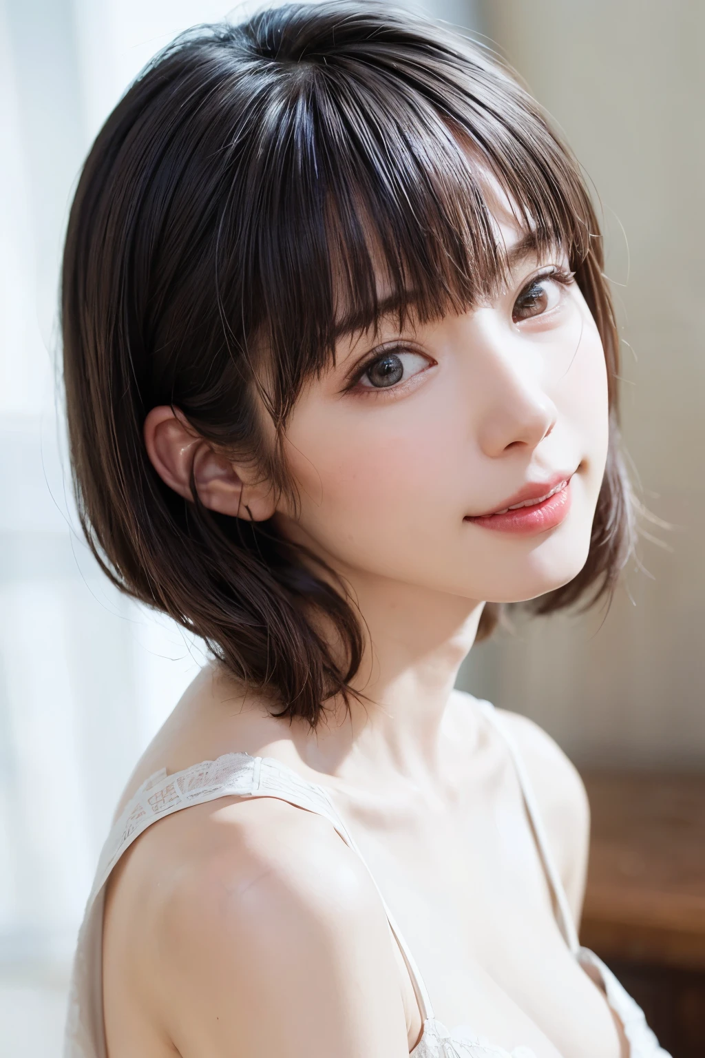 (software:1.8、masterpiece, Highest quality),1 person, alone, hyper Realistic, Realistic,Realistic, Looking at the audience, Light brown eyes:1.4,Brunette Short Bob Hair with highly detailed shiny hair, Brightly colored winter clothes, Lepangas:1.4), Outdoor, Mouth closed, Upper Body、big chest eye、eyelash、{Hugeな|big chest|Hugeなな|Mega} whole :2, chestの谷間:2、(((big chest eye、Short Bob Hair、Highlights from Students、Looking at the audience、She is very beautiful and cute、Show me your ears、Long neck、smile、Close your mouth and smile、Bangs and beautiful teeth)))、Ideal body type、(Nothing is drawn、A very beautiful pure white background:1.6)、美しいLong neck:1.4、(({Huge|big|Hugeな|Mega} chest, chestの谷間:2、Upper Bodyは服を着ていない:1.6))、(((Portraiture:2)))、Perfect Anatomy
