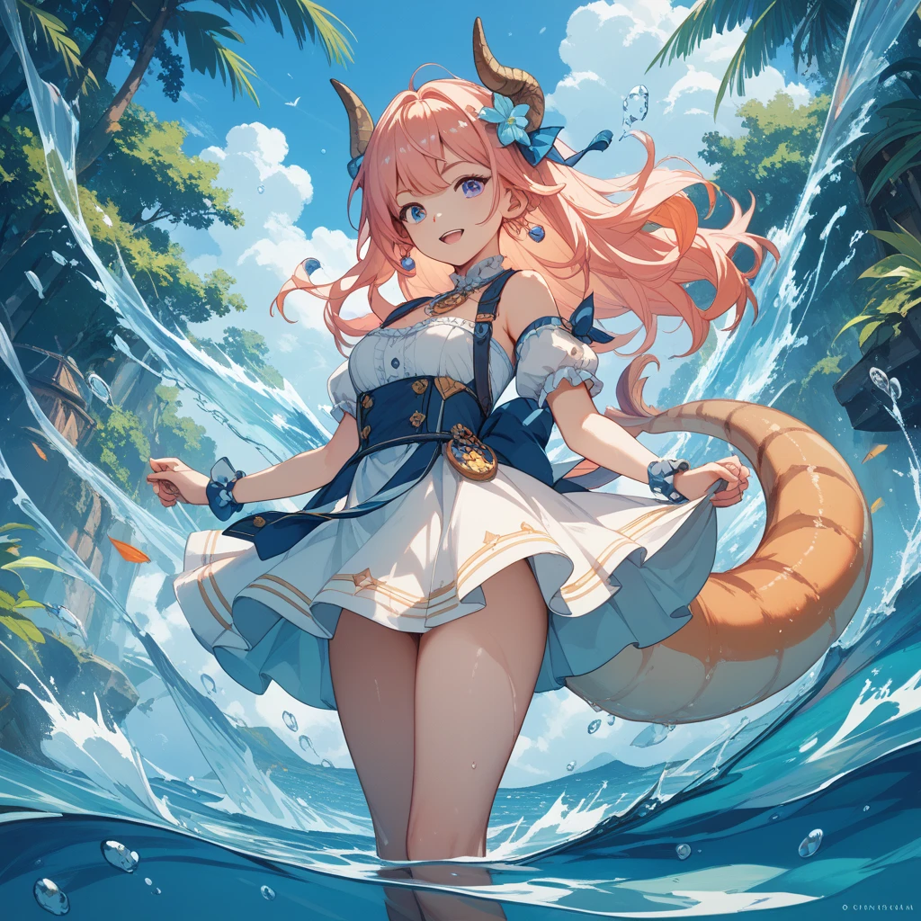 ((masterpiece)), ((best quality)), ((highres)), ((detailed background)), ((extremely detailed CG unity 8k wallpaper)), ((anatomically correct)),
(1girl:1.5), (Solo:1.5),
(((Moe))), (((kawaii))), (((short in stature))), (((10-year-old))),
(transparent),
(pink cat ears), (pink cat tail), (tail on the hips), (large breasts), (thick thighs),
(school gym clothes), (white shirt:1.3), (Beautiful face), (pink hair), (red Hachimaki), (white underwear),
(looking away:1.5), (running through water:1.5),hands on the neck,
(open legs wide back and forth),
(drowned:1.5),
(blush:1.3),
(half-open eyes in lost consciousness:1.3),
(open her mouth in lost consciousness:1.3),
(underwater:1.5), (even her face is submerged in the water),depths-fc,
(in tunnel filled with water:1.5),
(the ceiling is surface of the sea:1.5),
(blowing in the wind:1.5),
(A lot of small bubbles:1.3),
(Fine bubbles around the body:1.5),
(from side:1.5),
(full body:1.3),
(focus on the bottom:1.5),
(Dutch Angle:1.3),
(depth of fields:1.3),
(god rays:1.5)